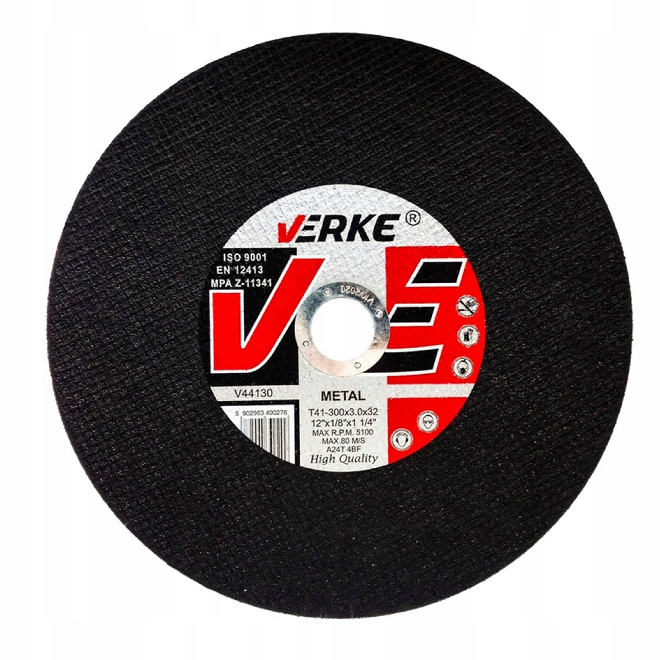 TARCZA DO CIĘCIA METALU STALI 300mm x 3,0mm x 32 VERKE MOCNA SOLIDNA!! | V44130 | 5902963490278