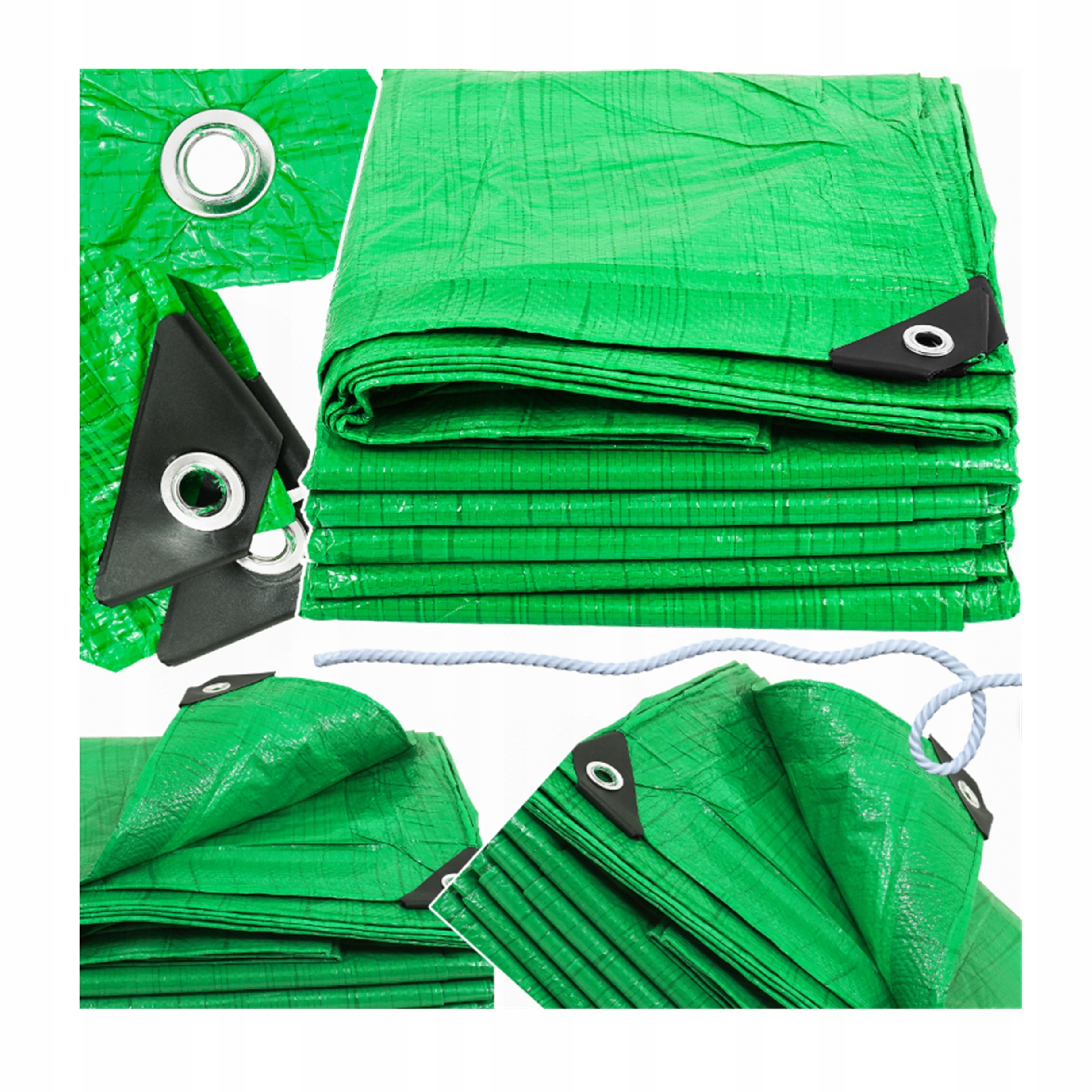 PLANDEKA PŁACHTA OCHRONNA PE 2x3m 60g NA SAMOCHÓD MOCNA GRUBA UNIWERSALNA | V50000 | 5904673575405