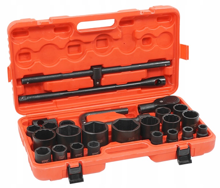 NASADKI UDAROWE 3/4 1 CAL ZESTAW NASADEK KLUCZE NASADOWE 6 / 12-KĄTNE 17-65 | V39473 | 5904673579618