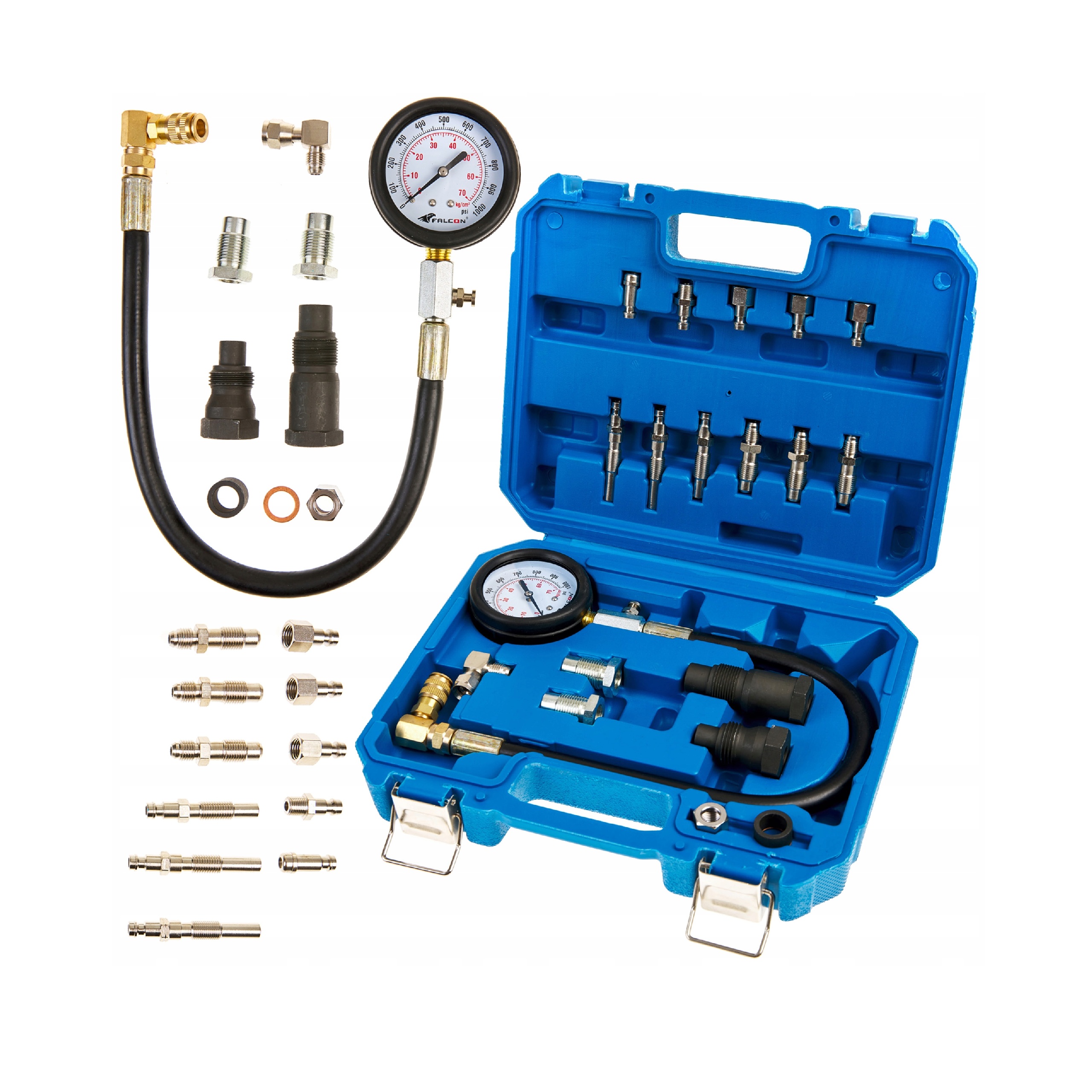 TESTER CIŚNIENIA MIERNIK SPRĘŻANIA DIESLA DIESEL PRÓBNIK 0-70 BAR MANOMETR | F06013 | 5903949703429