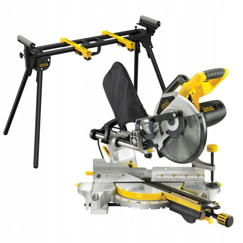 STANLEY PIŁA UKOŚNICA 254mm 2000W Z POSUWEM FME720 + STÓŁ FME790 | FME720-QS+FME790-XJ | 5035048491317