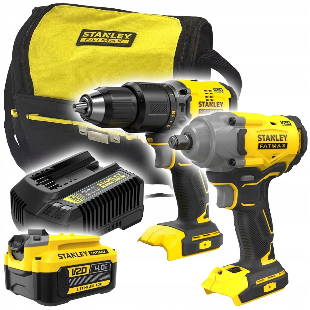 WIERTARKO-WKRĘTARKA + KLUCZ UDAROWY STANELEY V20 SFMCK217M1S 1x4,0Ah | SFMCK217M1S-QW | 5035048833889