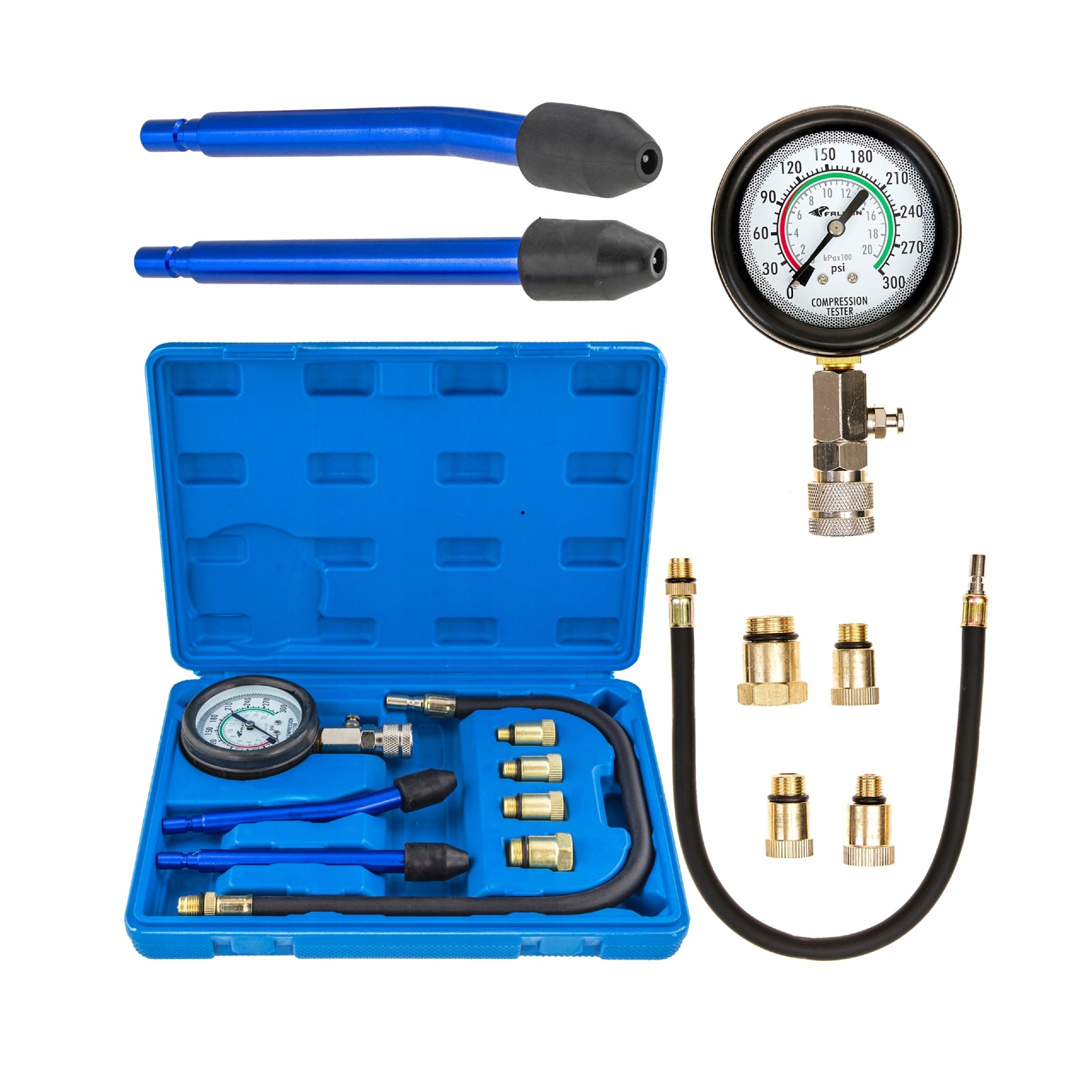 MIERNIK TESTER CIŚNIENIA SPRĘŻANIA POZIOMU KOMPRESJI WTRYSKU SILNIK BENZYNA | F06002 | 5903949703344