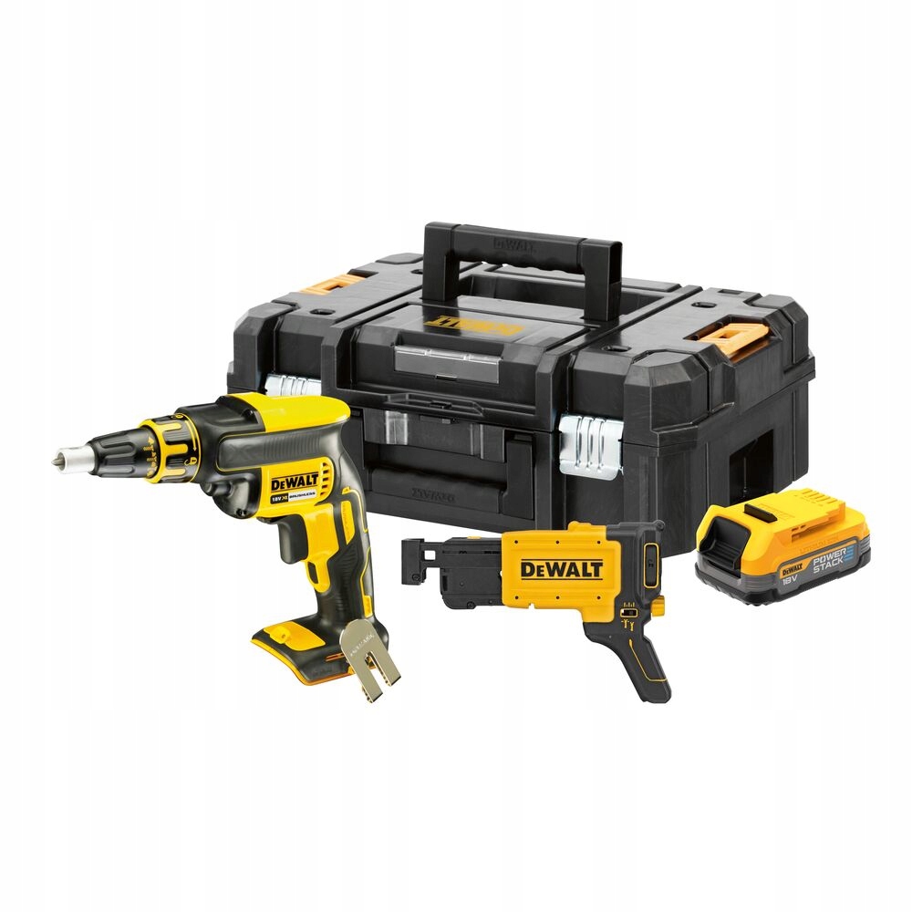 WKRĘTARKA DO PŁYT GIPS-KARTON DEWALT DCF620E1K 1x1,7Ah 18V POWERSTACK | DCF620E1K-XJ | 5035048788325