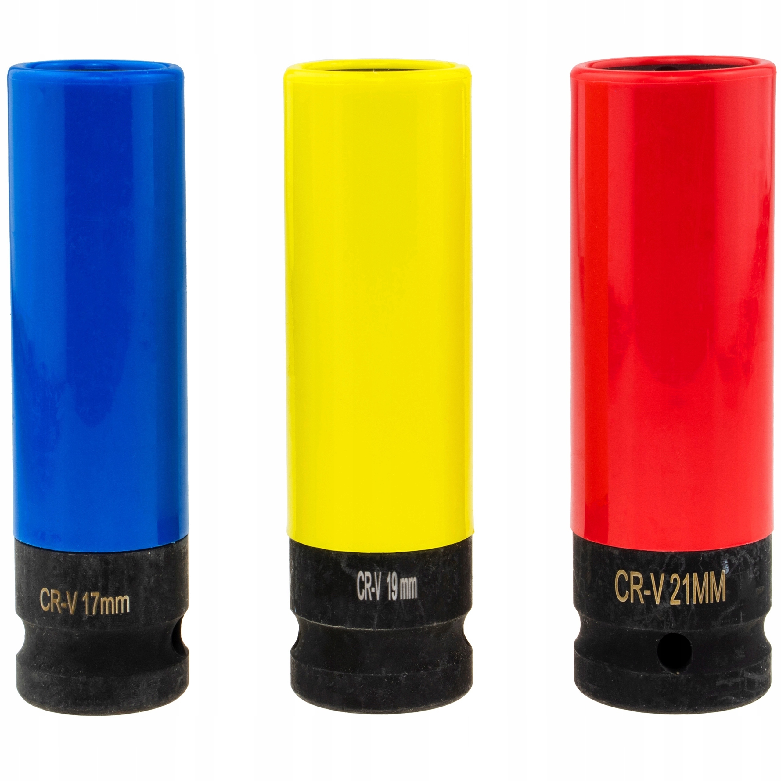 NASADKI UDAROWE DŁUGIE DO FELG 17mm 19mm 21mm 1/2" 3szt | F08001 | 5903949703788