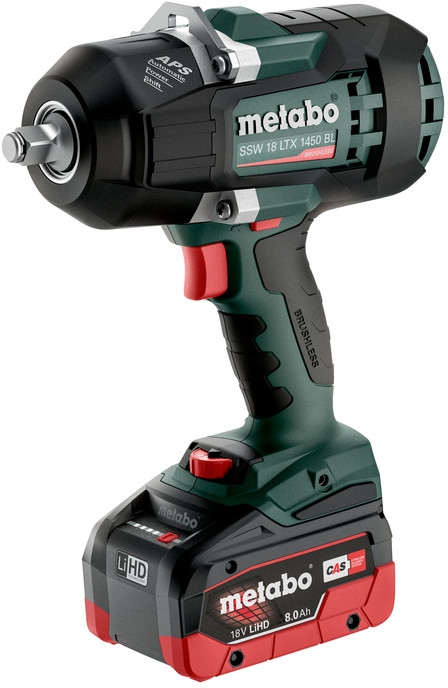 KLUCZ UDAROWY METABO SSW 18 LTX 1450 BL 1/2" 18V 2x AKUMULATOR 8,0 Ah LiHD | 602401810 | 4061792202405