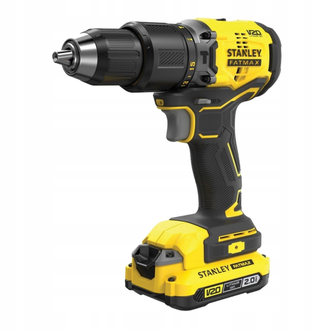WIERTARKO-WKRĘTARKA UDAROWA STANLEY V20 SFMCD715D2F 2x2,0Ah + AKCESORIA 50e | SFMCD715D2F-QW | 5035048733264