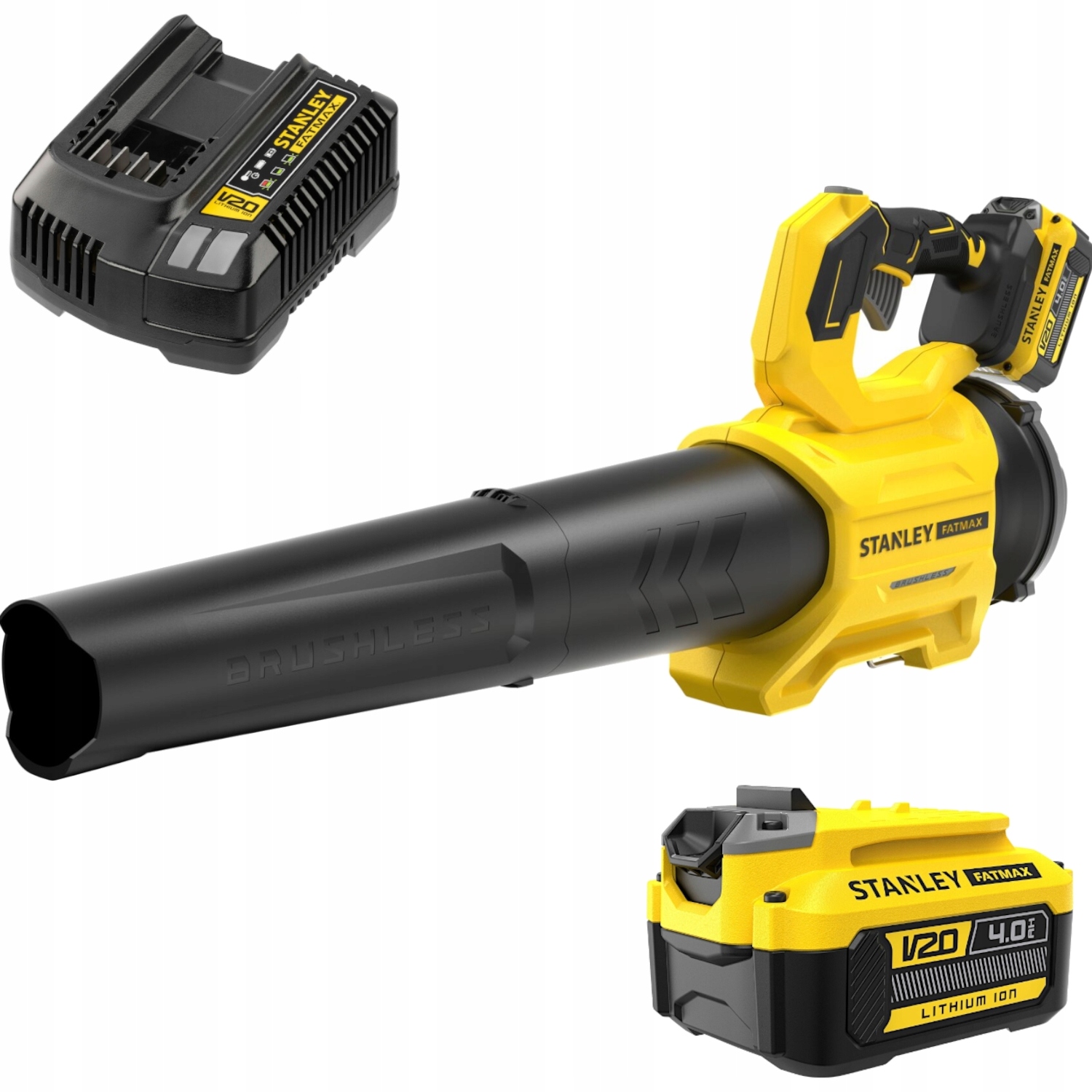 DMUCHAWA AKUMULATOROWA STANLEY FATMAX V20 + 1 X 4,0Ah SFMCBL730M1-QW | SFMCBL730M1-QW | 5035048795514