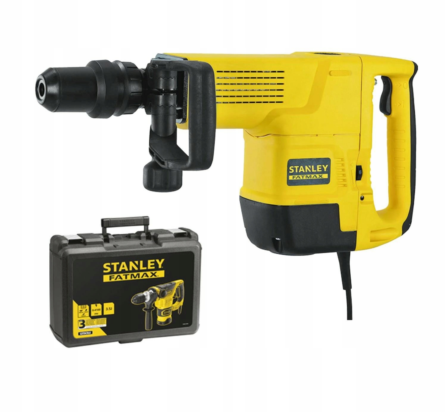 MŁOT WYBURZENIOWY STANLEY FATMAX SDS-MAX 15J 1600W SFMEH230K WALIZKA | SFMEH230K-QS | 5035048725672