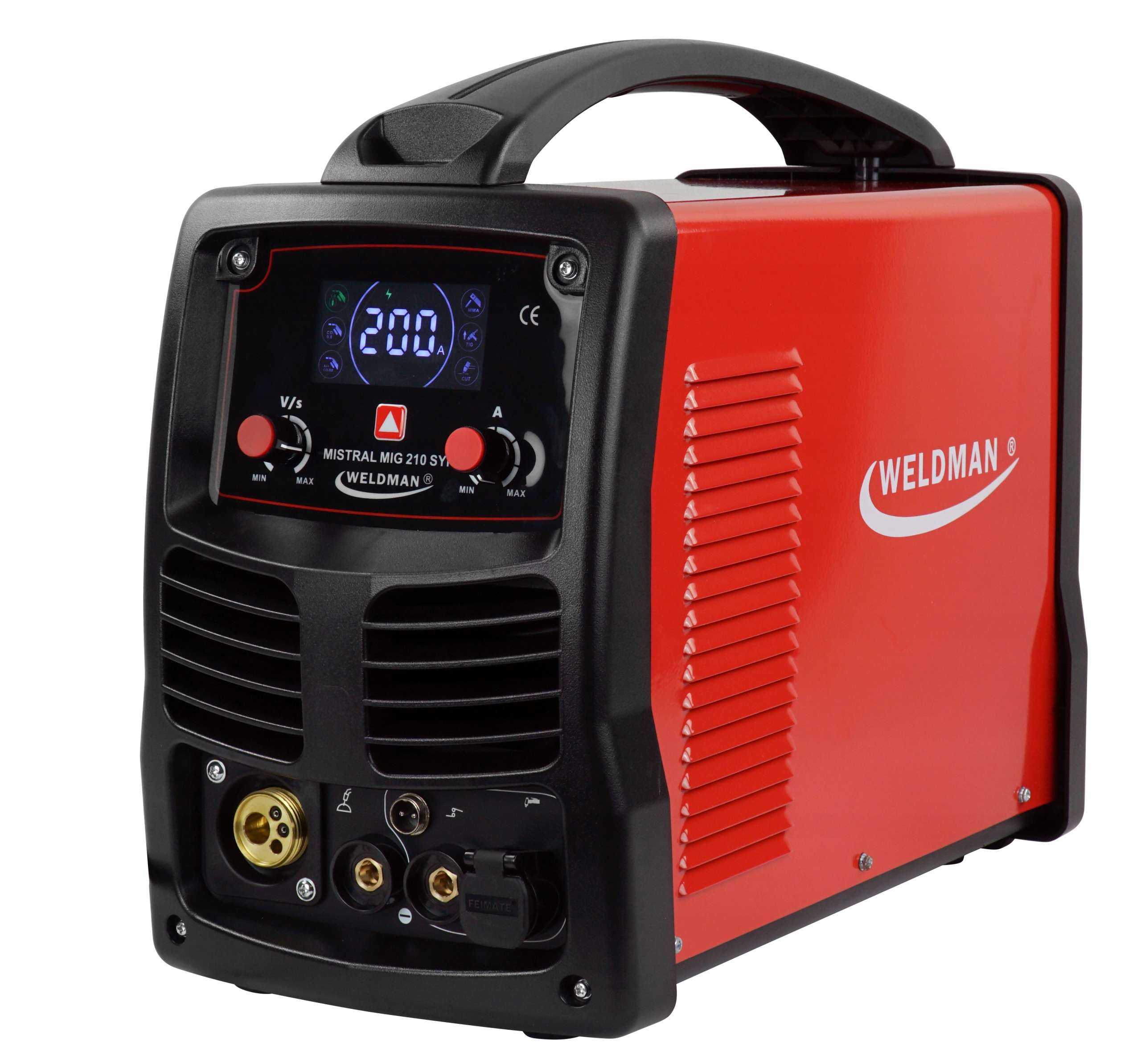 PÓŁAUTOMAT SPAWALNICZY MIGOMAT INWERTOROWY MISTRAL MIG 210 SYN 200A TIG MMA | 103103 | 5902701751845