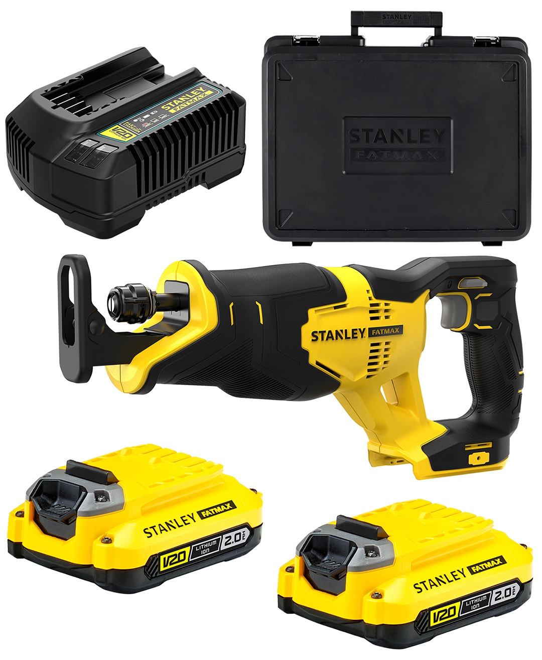 PIŁA SZABLASTA AKUMULATOROWA PILARKA STANLEY 18V V20 2x2,0Ah SFMCS300D2K | SFMCS300D2K-QW | 5035048724118