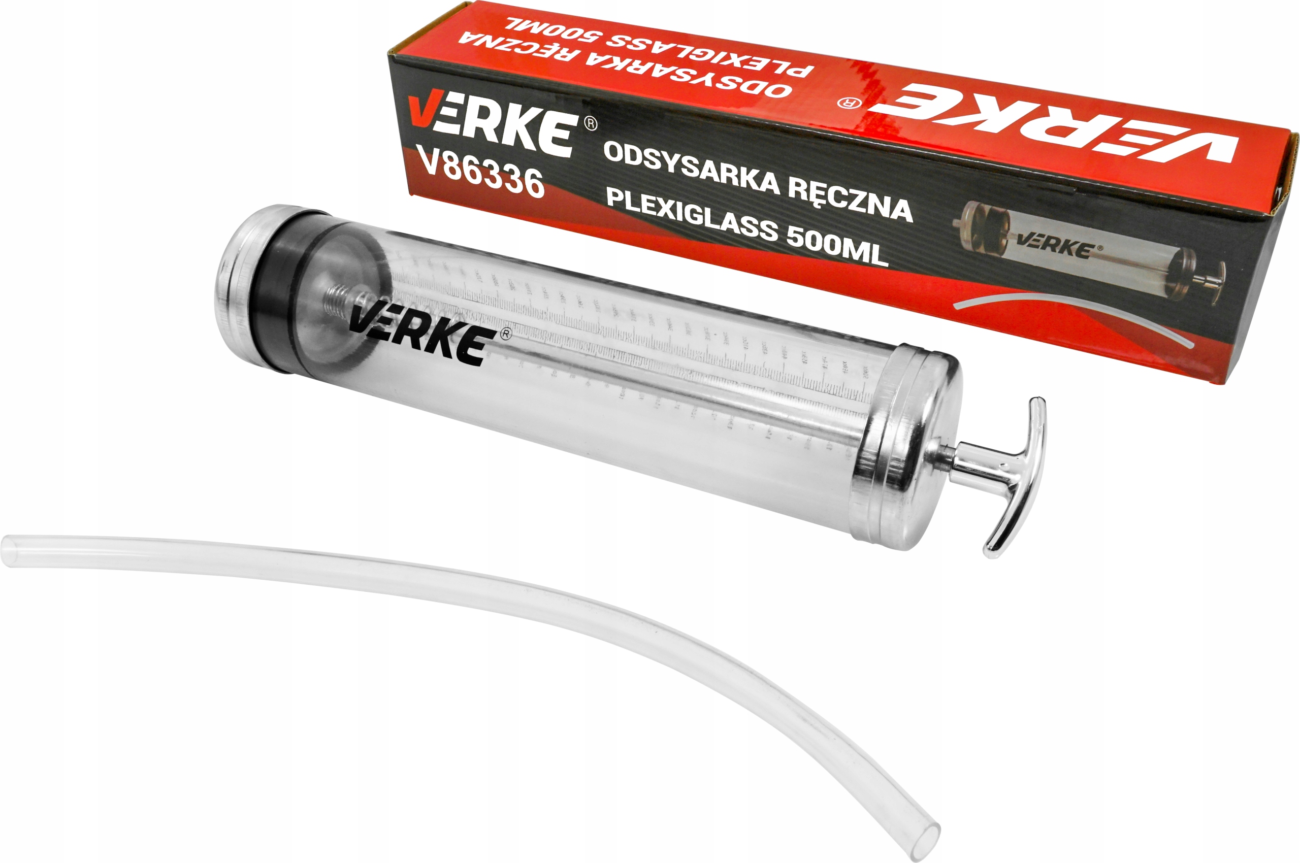 ODSYSARKA OLEJARKA OLEJU PALIWA PŁYNU HAMULCOWEGO PŁYNÓW STRZYKAWKA 500ml | V86336 | 5908224749987