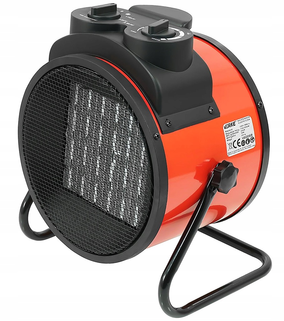 NAGRZEWNICA ELEKTRYCZNA 3500W TERMOWENTYLATOR OGRZEWACZ WENTYLATOR FARELKA | V80069 | 5904673579434