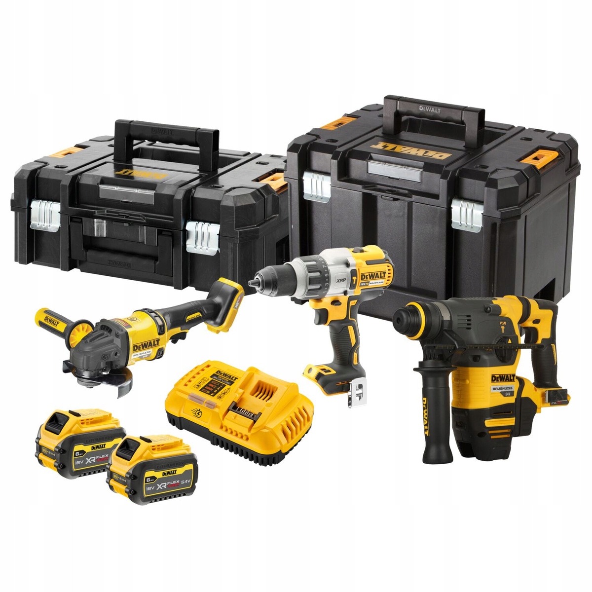 ZESTAW COMBO DEWALT DCH333 + DCG418 + DCD996 + 2 x 54V/18V 6,0Ah DCK376T2T | DCK376T2T-QW | 5035048844922