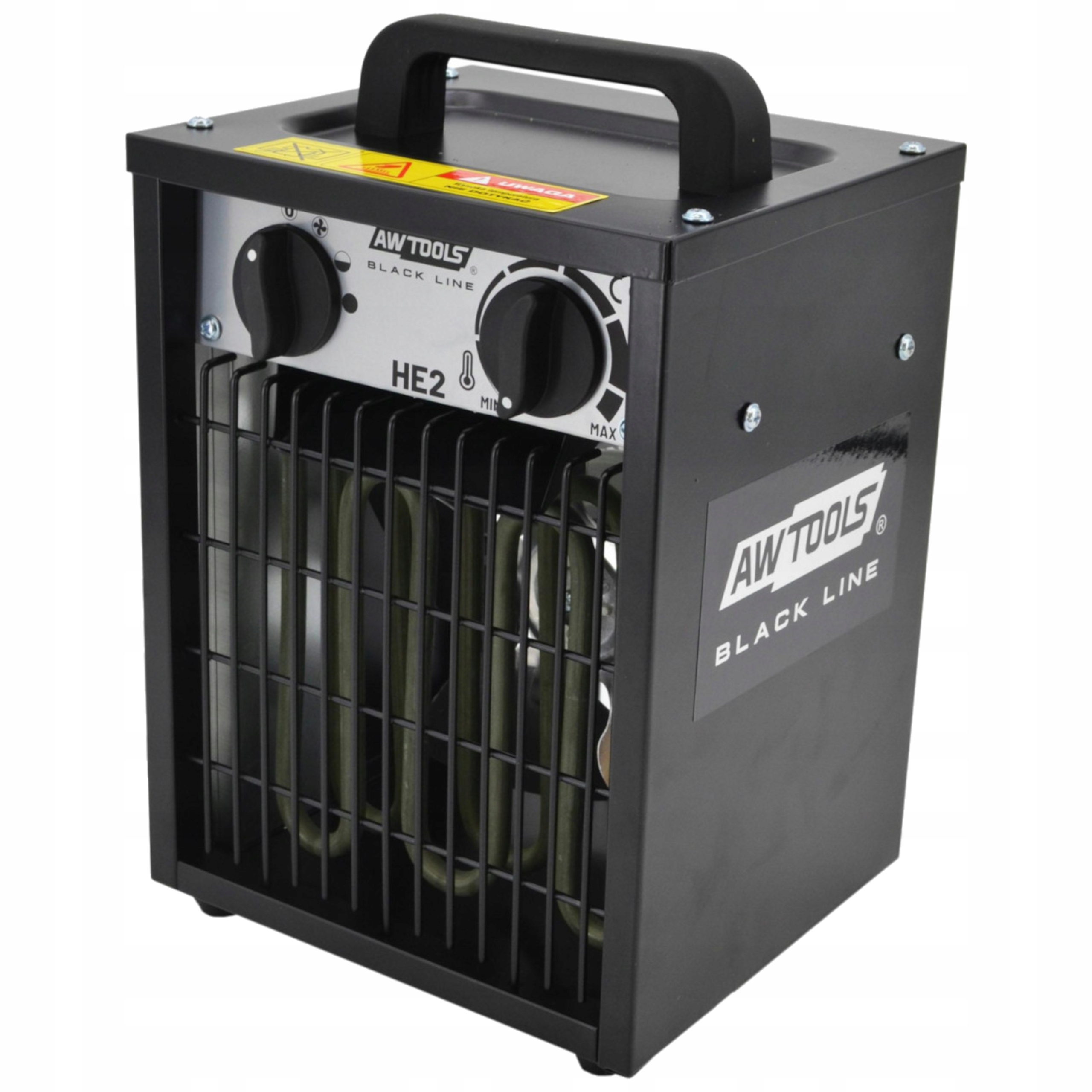 NAGRZEWNICA ELEKTRYCZNA 2KW DMUCHAWA TERMOWENTYLATOR FARELKA WENTYLATOR HE2 | AW85700BL | 5903678617370