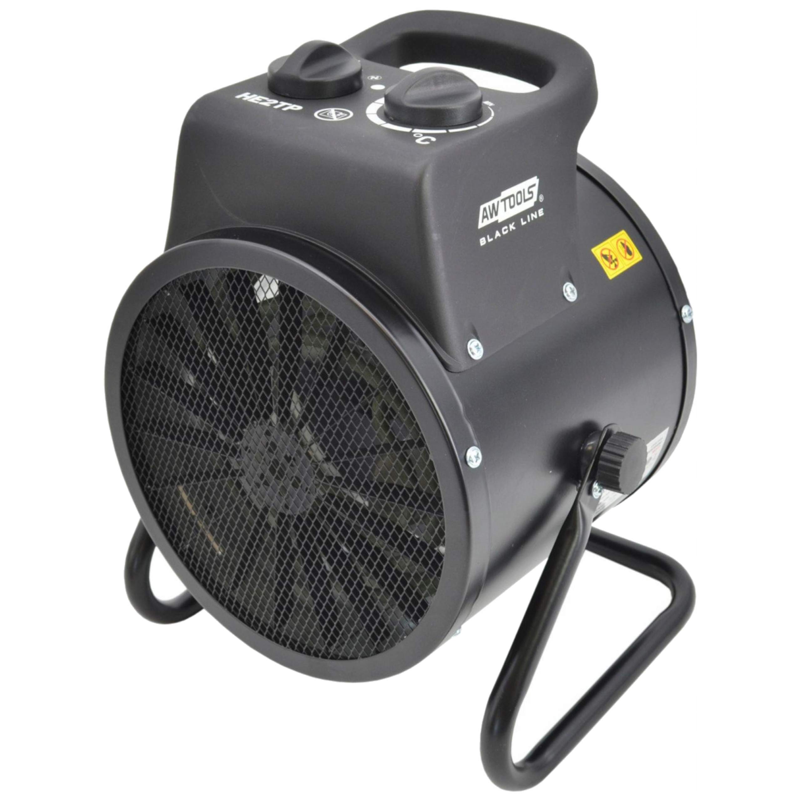 NAGRZEWNICA ELEKTRYCZNA 2KW DMUCHAWA TERMOWENTYLATOR FARELKA TUBA HE2TP | AW85720BL | 5903678624484