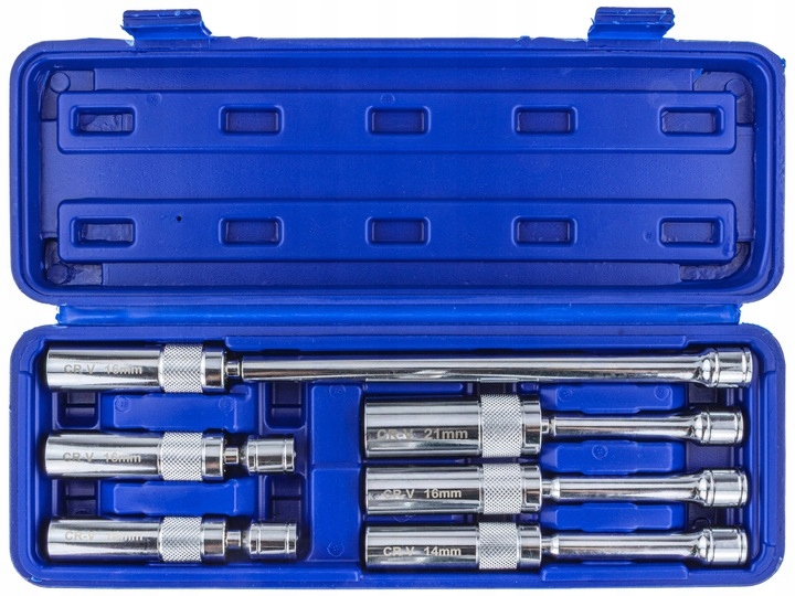 ZESTAW NASADEK DO ŚWIEC ZAPŁONOWYCH KLUCZE DO ŚWIEC Z PRZEGUBEM 6SZT | F08425 | 5907433010130