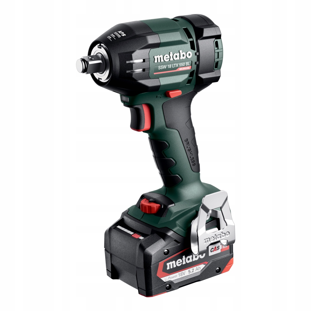 KLUCZ UDAROWY AKUMULATOROWY METABO SSW 18 LTX 550 BL 550Nm 2x5,2Ah WALIZKA | 602404650 | 4061792263956