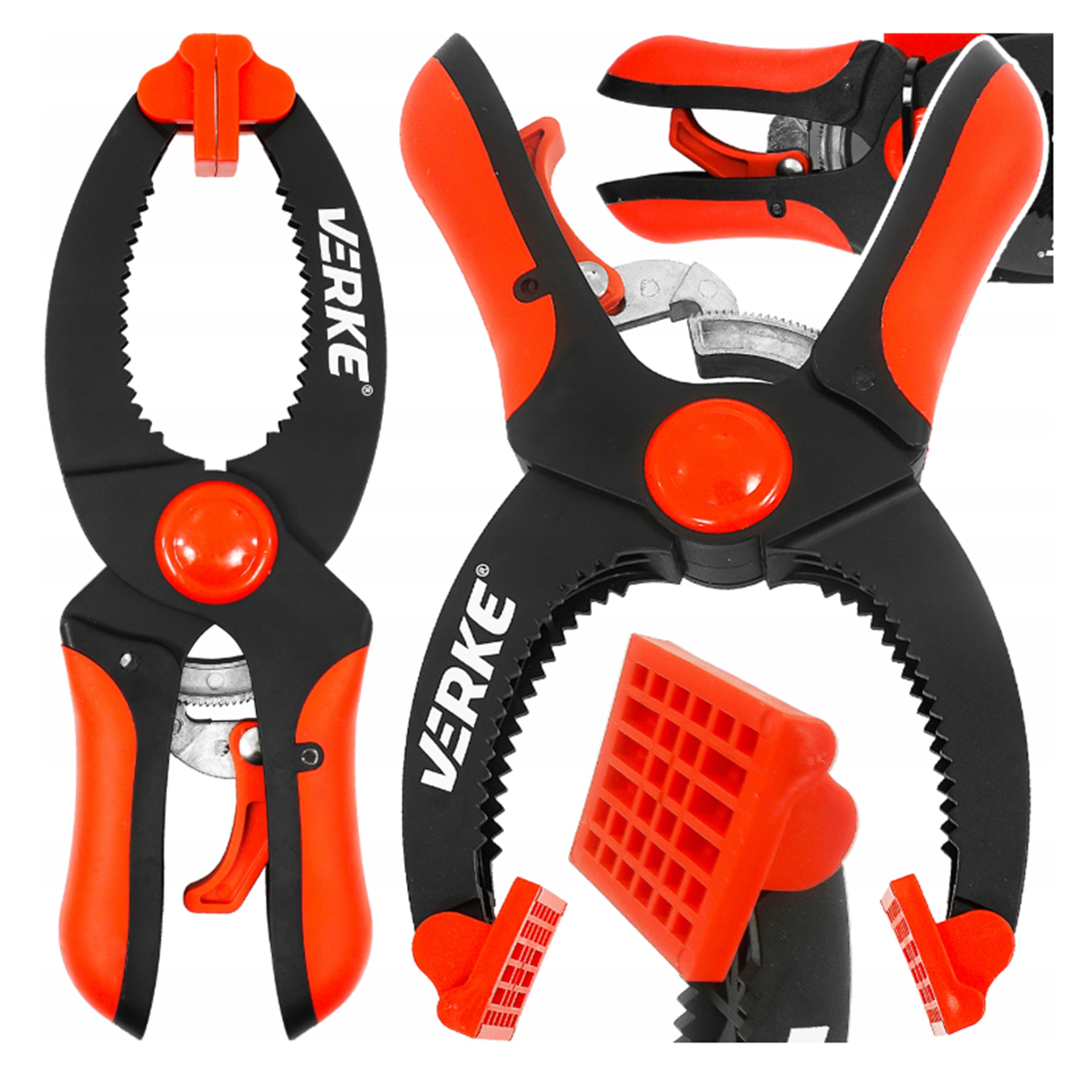 ŚCISK STOLARSKI SPRĘŻYNOWY MODELARSKI ZAPADKOWY ZACISK KLAMRA DREWNA 150mm | V86571 | 5908224743855