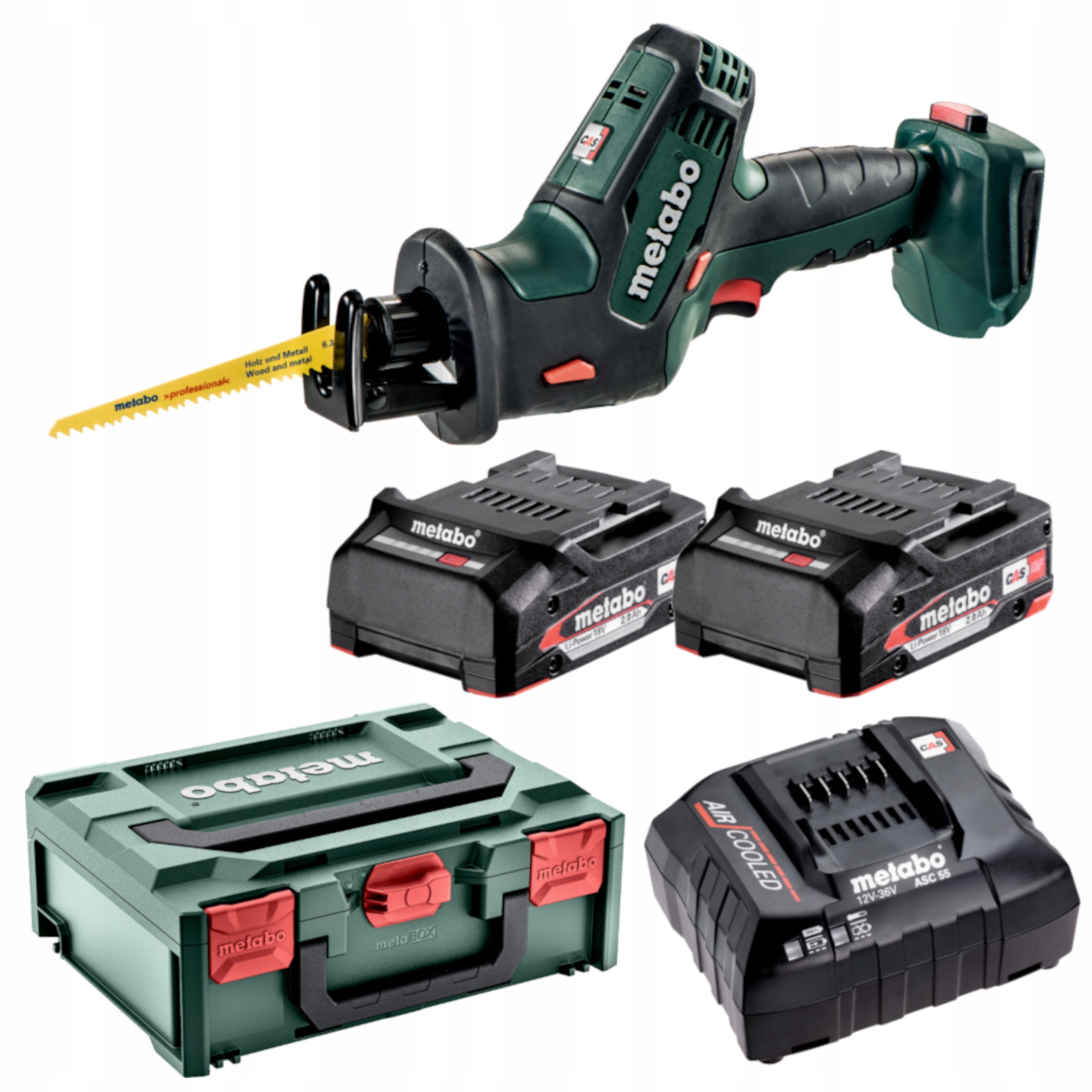 PIŁA SZABLASTA AKUMULATOROWA METABO SSE 18 LTX Compact 2x 2,0Ah 18V | 602266500 | 4007430311245
