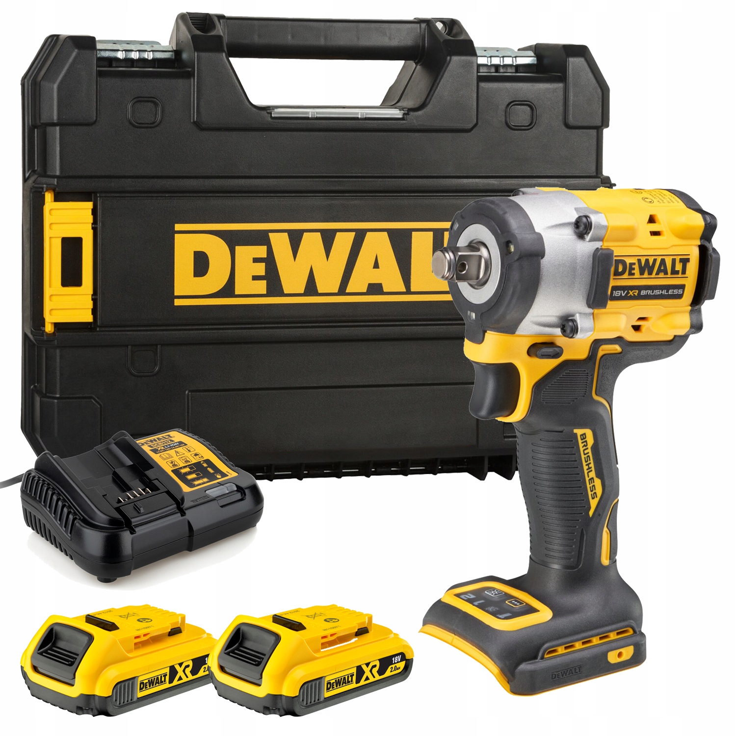 KLUCZ UDAROWY AKUMULATOROWY DEWALT DCF921D2T 1/2" 8V 406Nm 2x2Ah | DCF921D2T-QW | 5035048743867