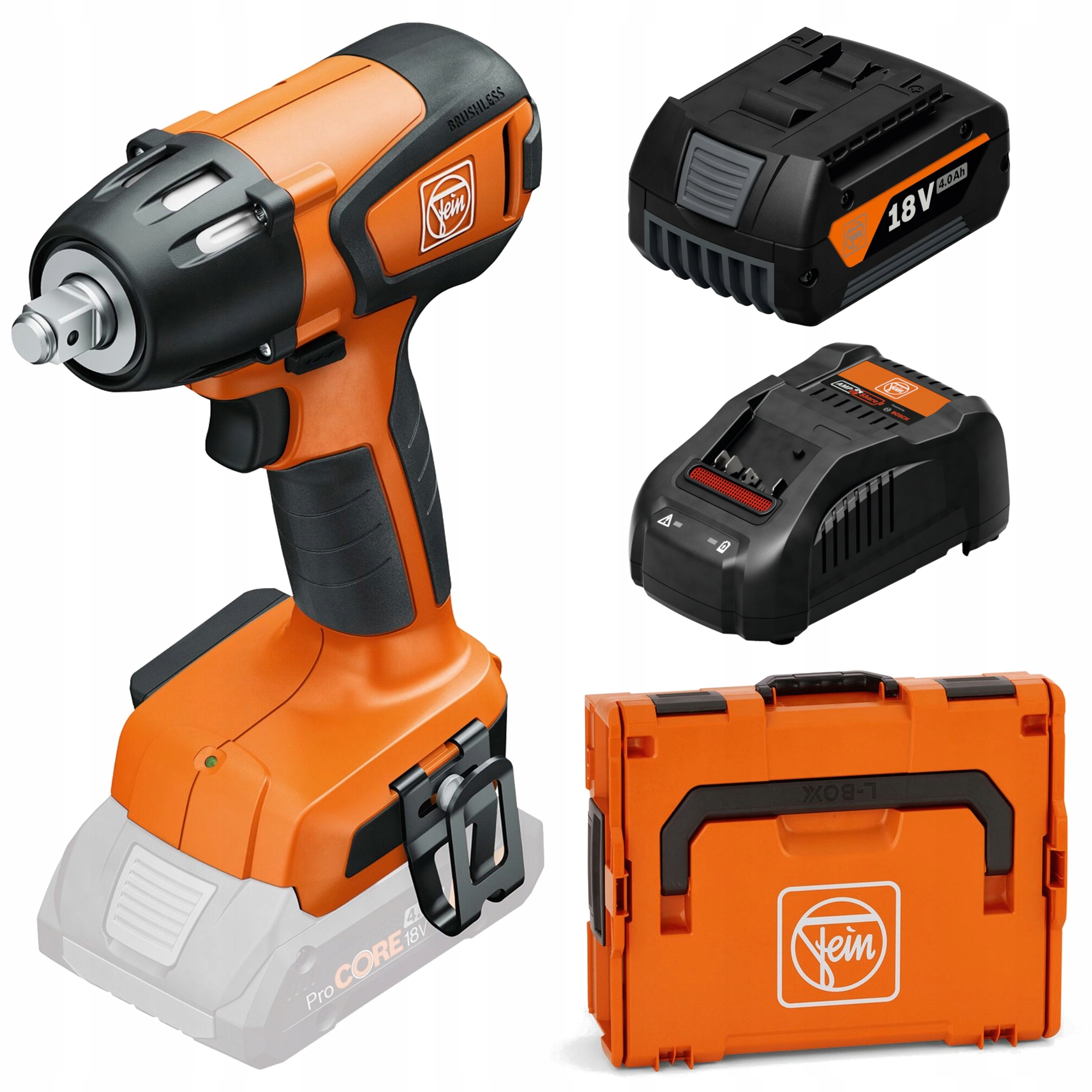 KLUCZ UDAROWY AKUMULATOROWY FEIN ASCD 18-300 W2 1x4ah 1/2" 290Nm | 71151061000 | 4014586898889