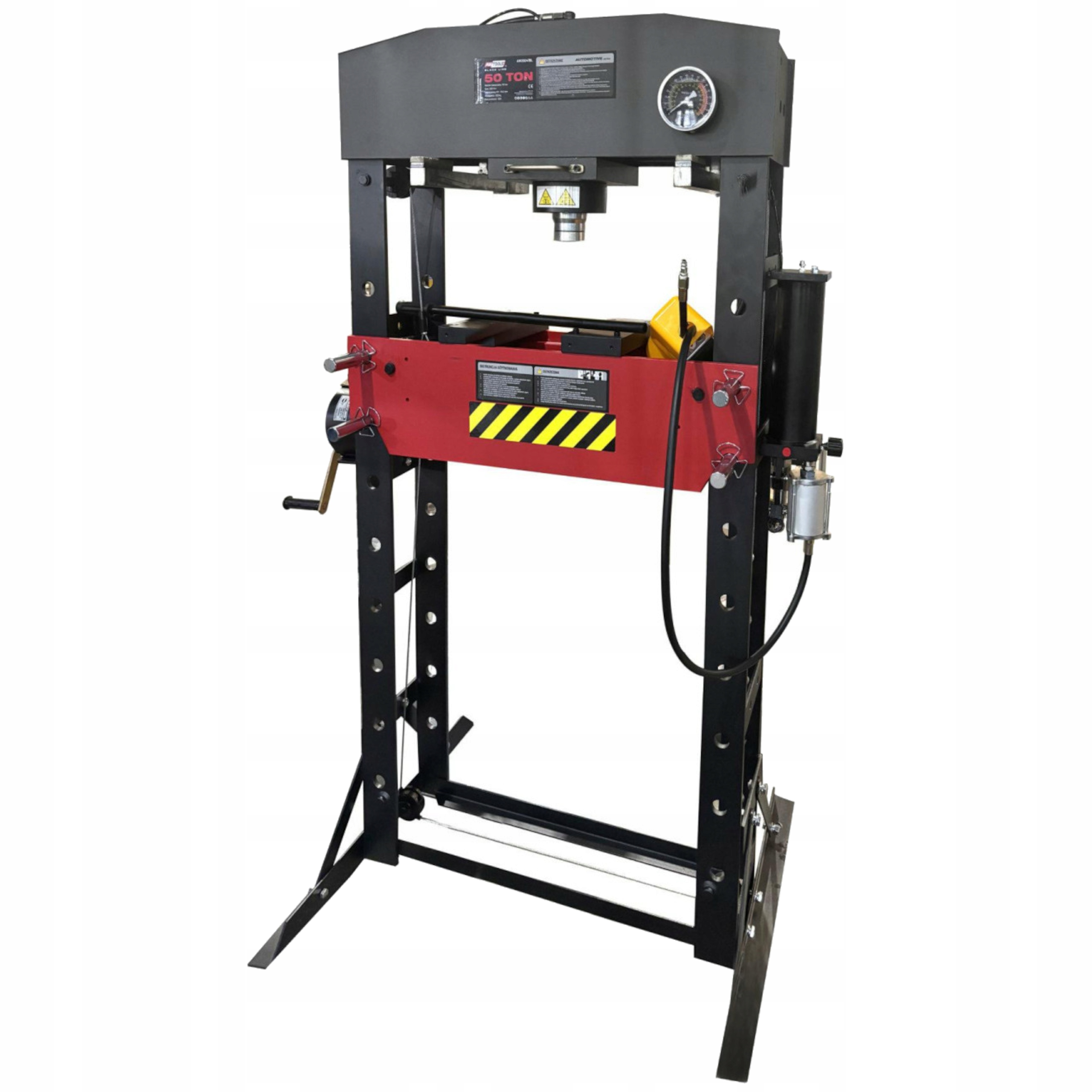 PRASA HYDRAULICZNO-PNEUMATYCZNA 50T PROFESIONALNA Z MANOMETREM 72-1052mm | AW20047BL | 5903678626129