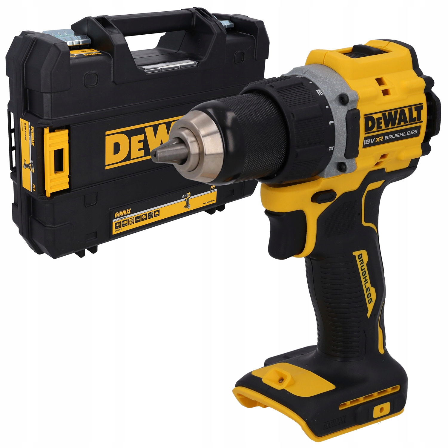 WIERTARKO-WKRĘTARKA UDAROWA DeWALT DCD794NT-XJ 18V 74Nm BL BODY WALIZKA | DCD794NT-XJ | 5054905325084