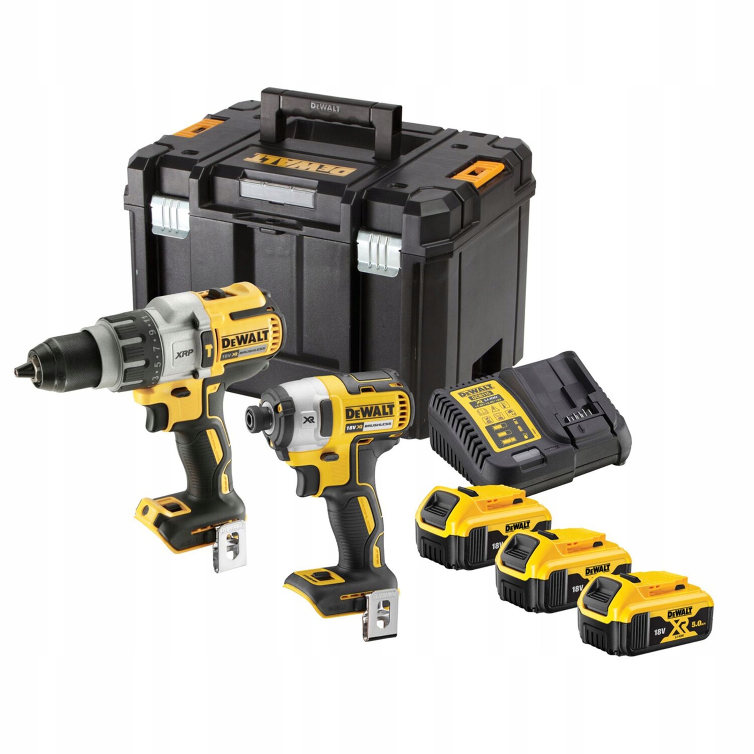 ZESTAW COMBO DEWALT DCK266P3T WKRĘTARKA DCD796 ZAKRĘTARKA DCF887 3x5Ah 18V | DCK266P3T-QW | 5054905295950