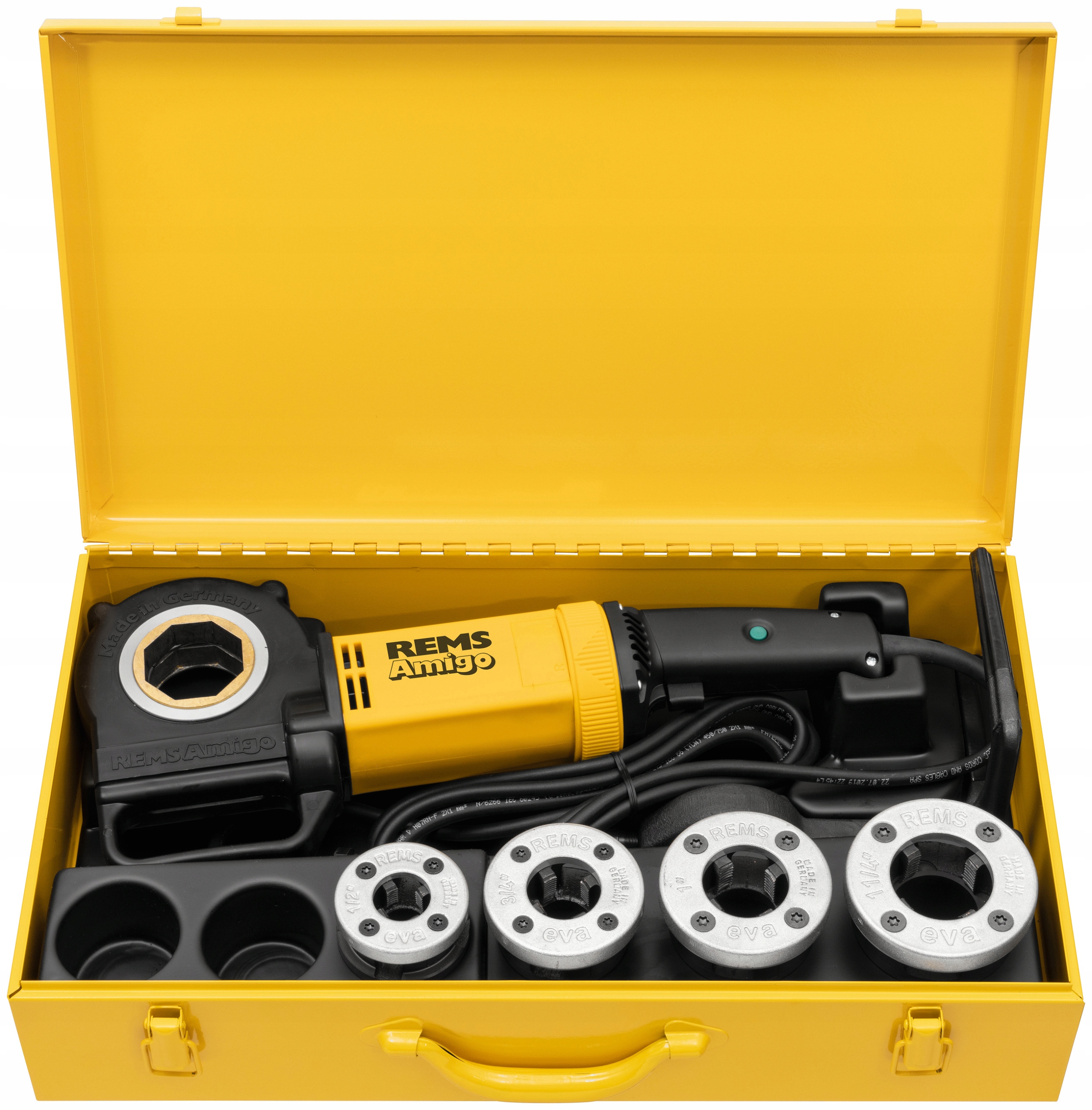 GWINTOWNICA DO RUR REMS AMIGO 2 ZESTAW Z 4 GŁOWICAMI 1/2" - 5/6" + WALIZKA | 530020R220 | 4039976050333