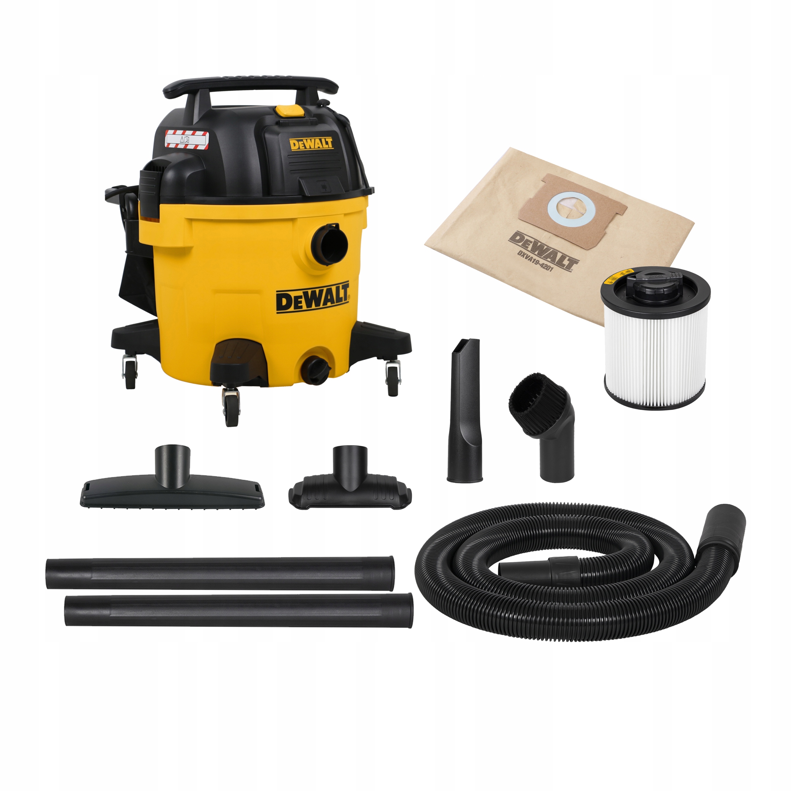 ODKURZACZ PRZEMYSŁOWY DeWalt DXV34PTA 1200 W 34 L z funkcją dmuchawy | DXV34PTA | 6921183003371