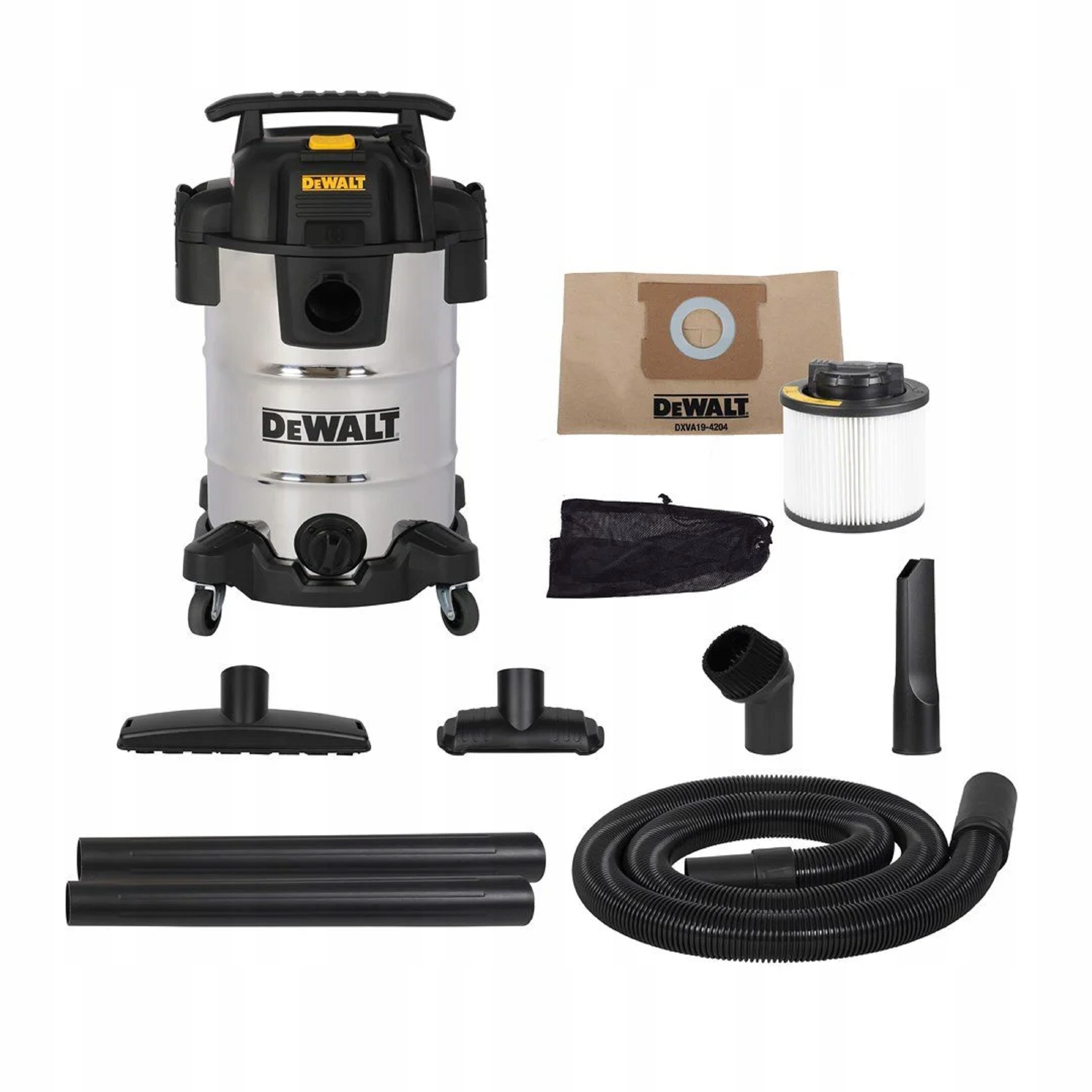 ODKURZACZ PRZEMYSŁOWY DEWALT DXV30SA 30L 1050W WARSZTATOWY BUDOWLANY | DXV30SA | 6921183004064