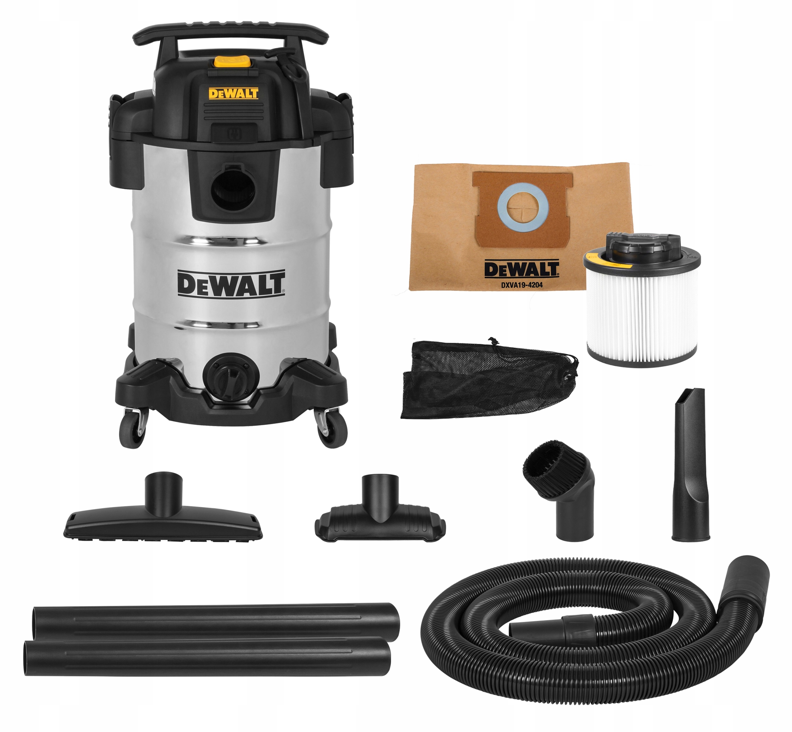 ODKURZACZ PRZEMYSŁOWY DEWALT DXV30SAPTA 30L 1050W WARSZTATOWY BUDOWLANY | DXV30SAPTA | 6921183003401