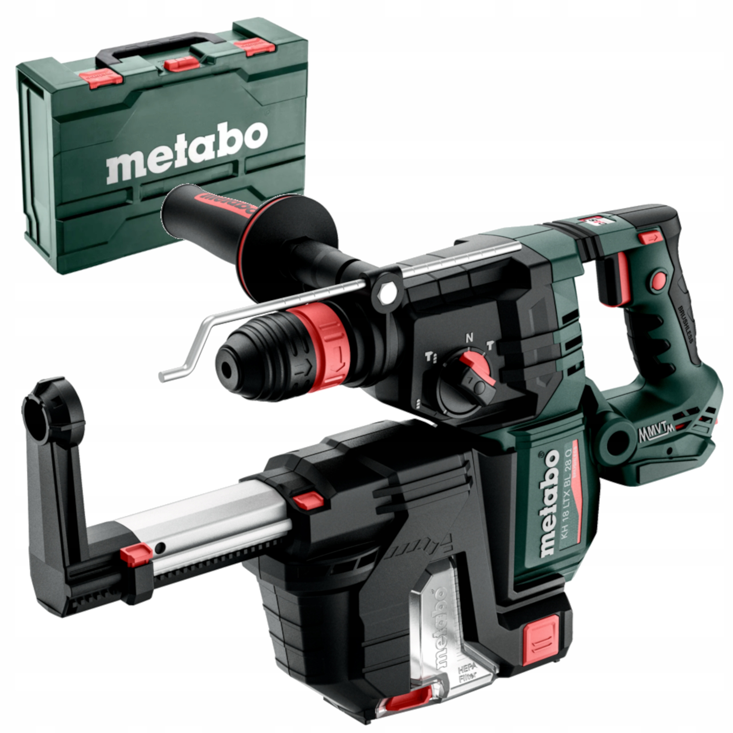 MŁOTOWIERTARKA AKUMULATOROWA METABO KH 18 LTX BL 28 Q Set ISA + ODSYS PYŁU | 601715900 | 4061792218635