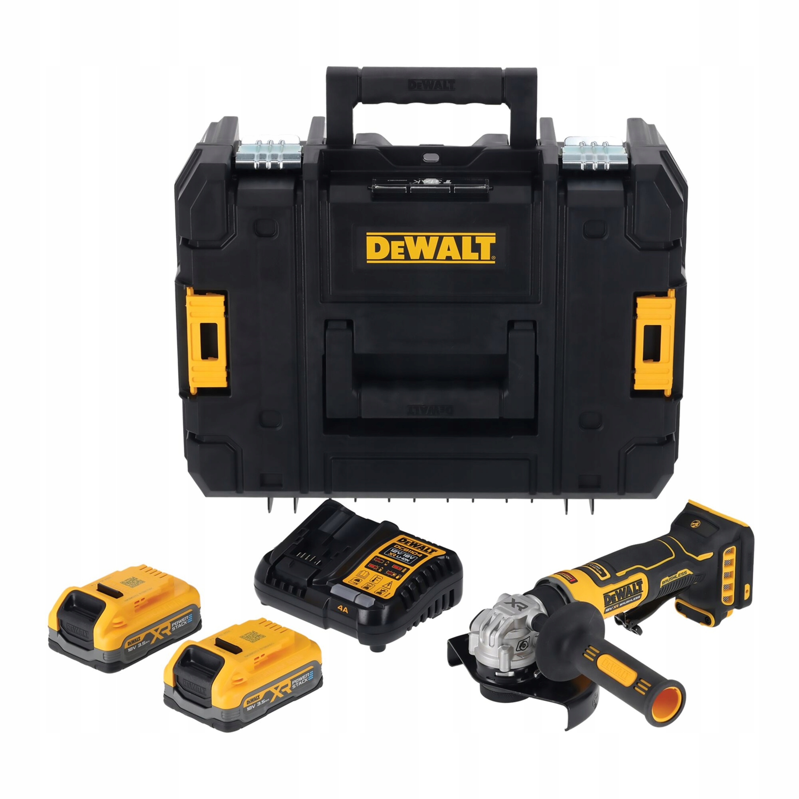 Szlifierka Kątowa DeWALT DCG404S2T 18V XR 125mm 2x3.5Ah Bezszczotkowa | DCG404S2T-QW | 5035048834541