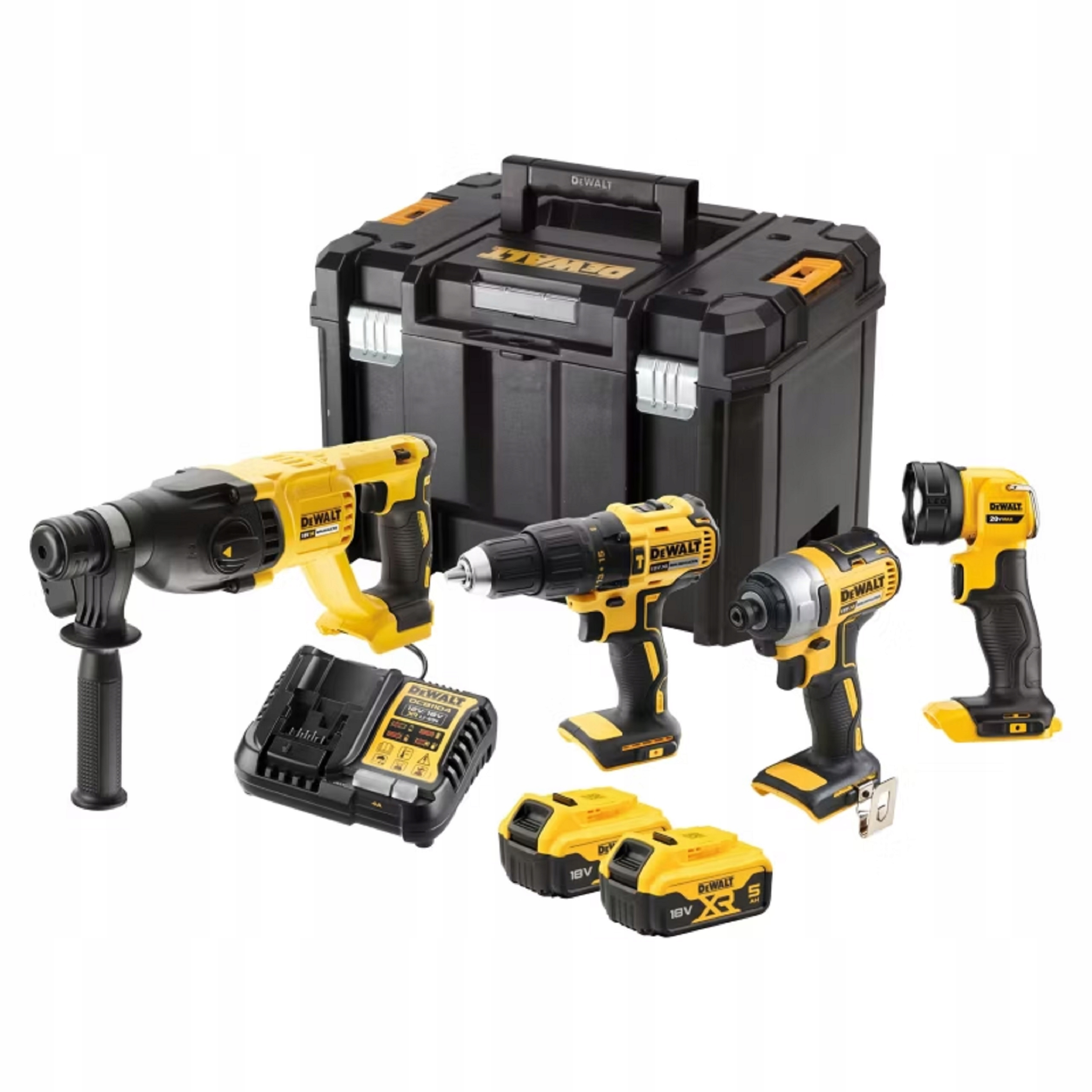 Zestaw Combo DeWalt DCK440P2T 18V Wkrętarka Zakrętarka Młotowiertarka 2x5Ah | DCK440P2T-QW | 5035048842003