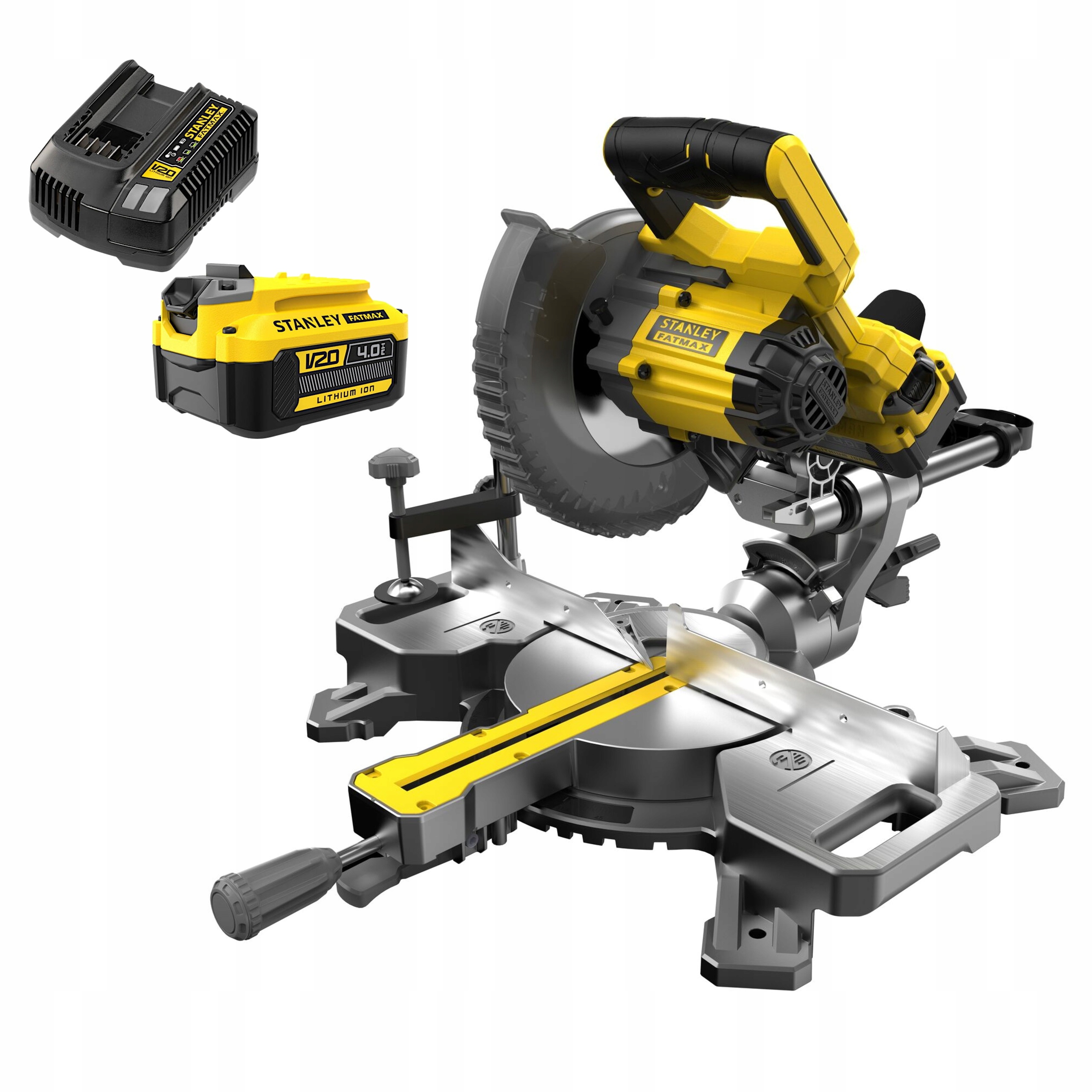 Ukośnica Akumulatorowa Stanley Fatmax SFMCS701M1 V20 190mm Zestaw 4Ah | SFMCS701M1-QW | 5035048724408