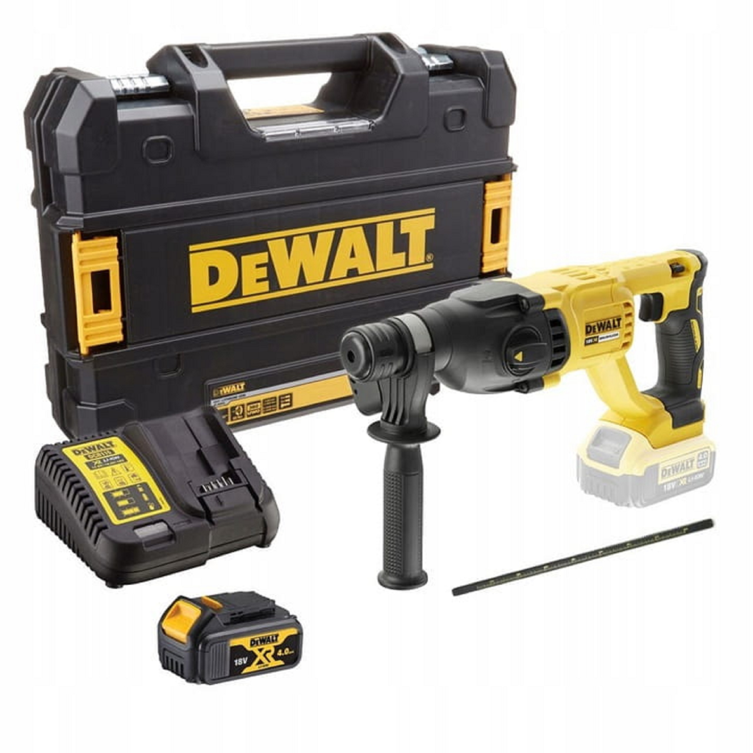 Młotowiertarka SDS+ DeWALT DCH133M1 18V XR 1x4Ah Kufer Wiertarka Udarowa | DCH133M1-QW | 5035048664599