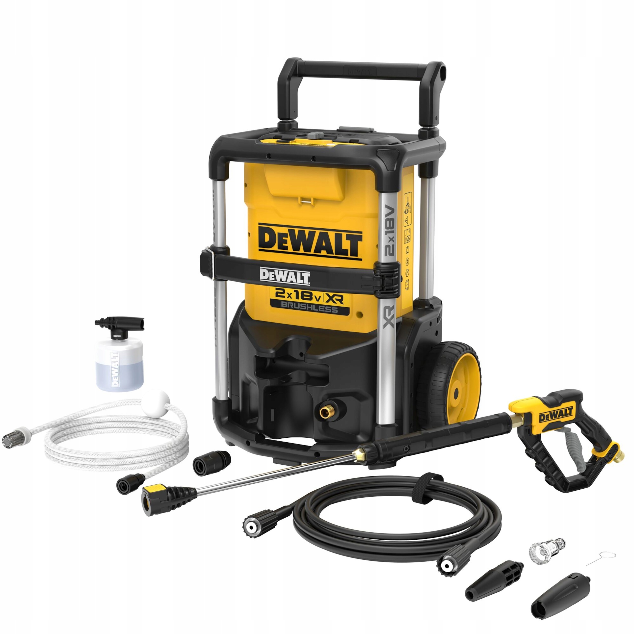 Myjka Ciśnieniowa Akumulatorowa DeWALT DCMPW1600N 2x18V 110bar Koła Solo | DCMPW1600N-XJ | 5035048795613