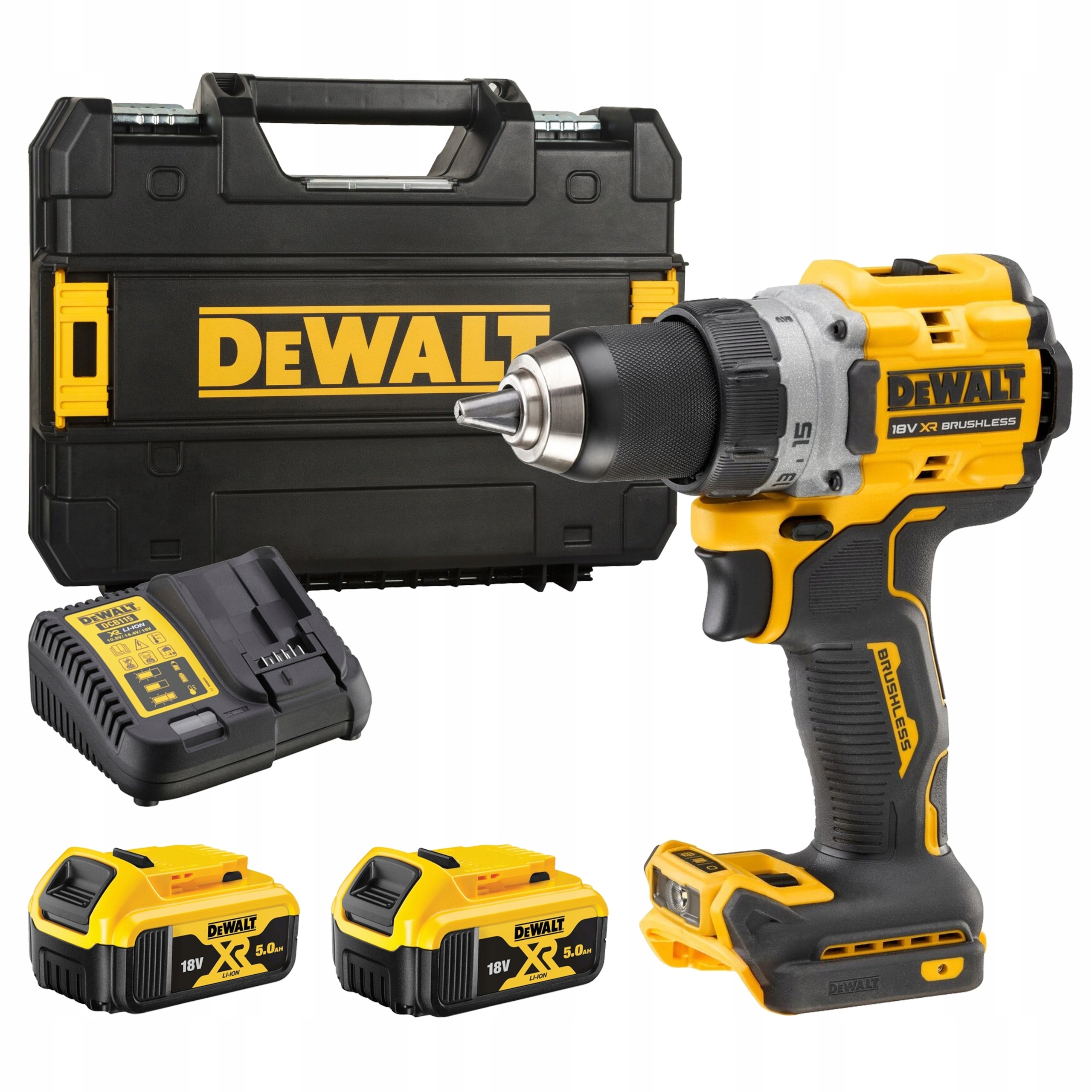 Wiertarko-Wkrętarka DeWALT DCD800P2T 18V 90Nm 2x5Ah TSTAK Bezszczotkowa | DCD800P2T-QW | 5035048749968