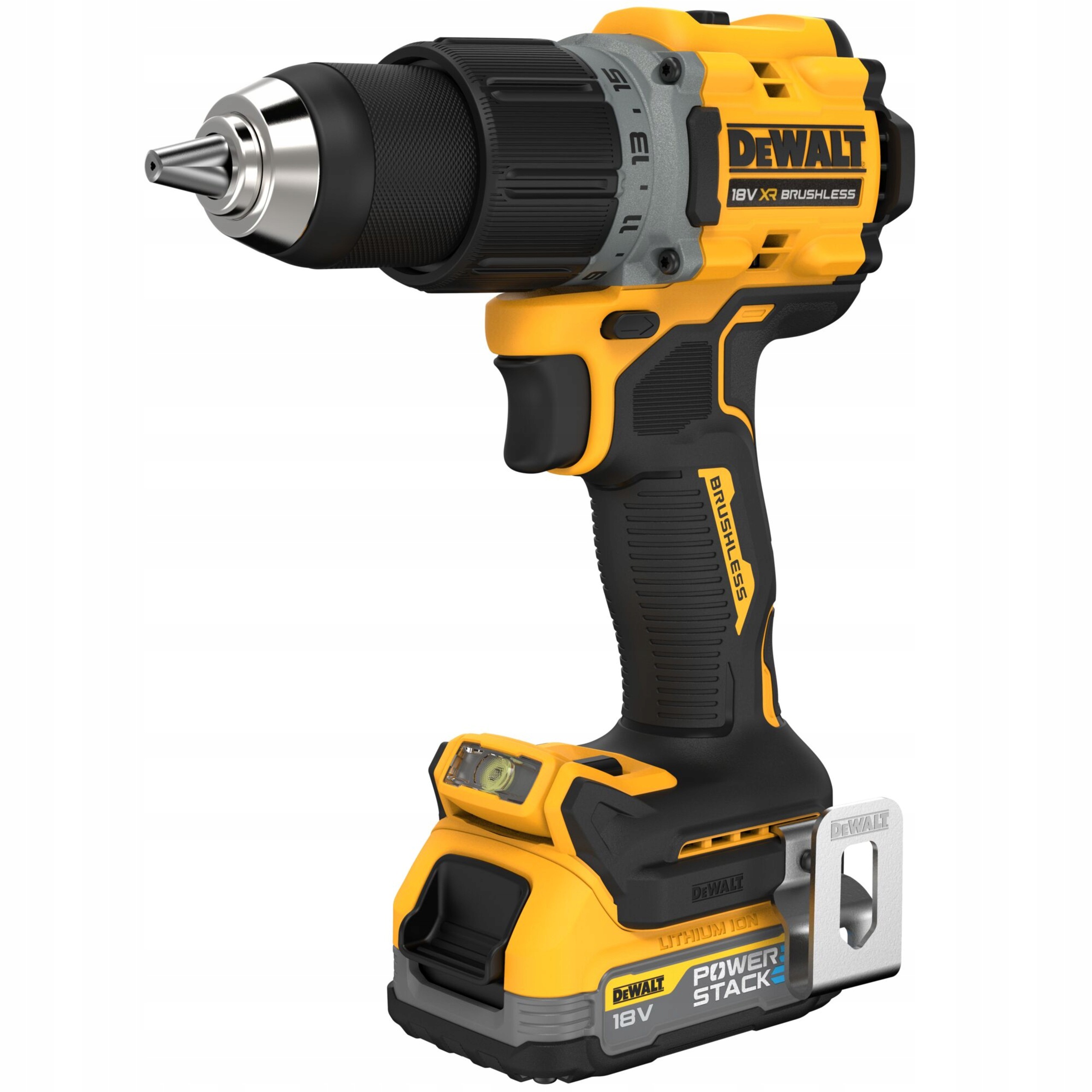 Wiertarko-Wkrętarka DeWALT DCD800E1T 18V 90Nm PowerStack 1x1,7Ah BL | DCD800E1T-QW | 5035048788165