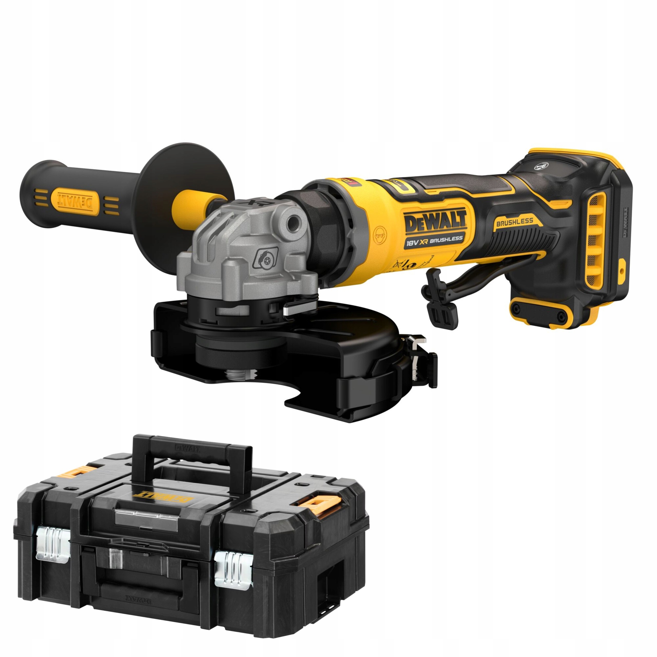 Szlifierka Kątowa Akumulatorowa DeWALT DCG404N 18V 125mm TSTAK Bezszczotkow | DCG404NT-XJ | 5035048834527