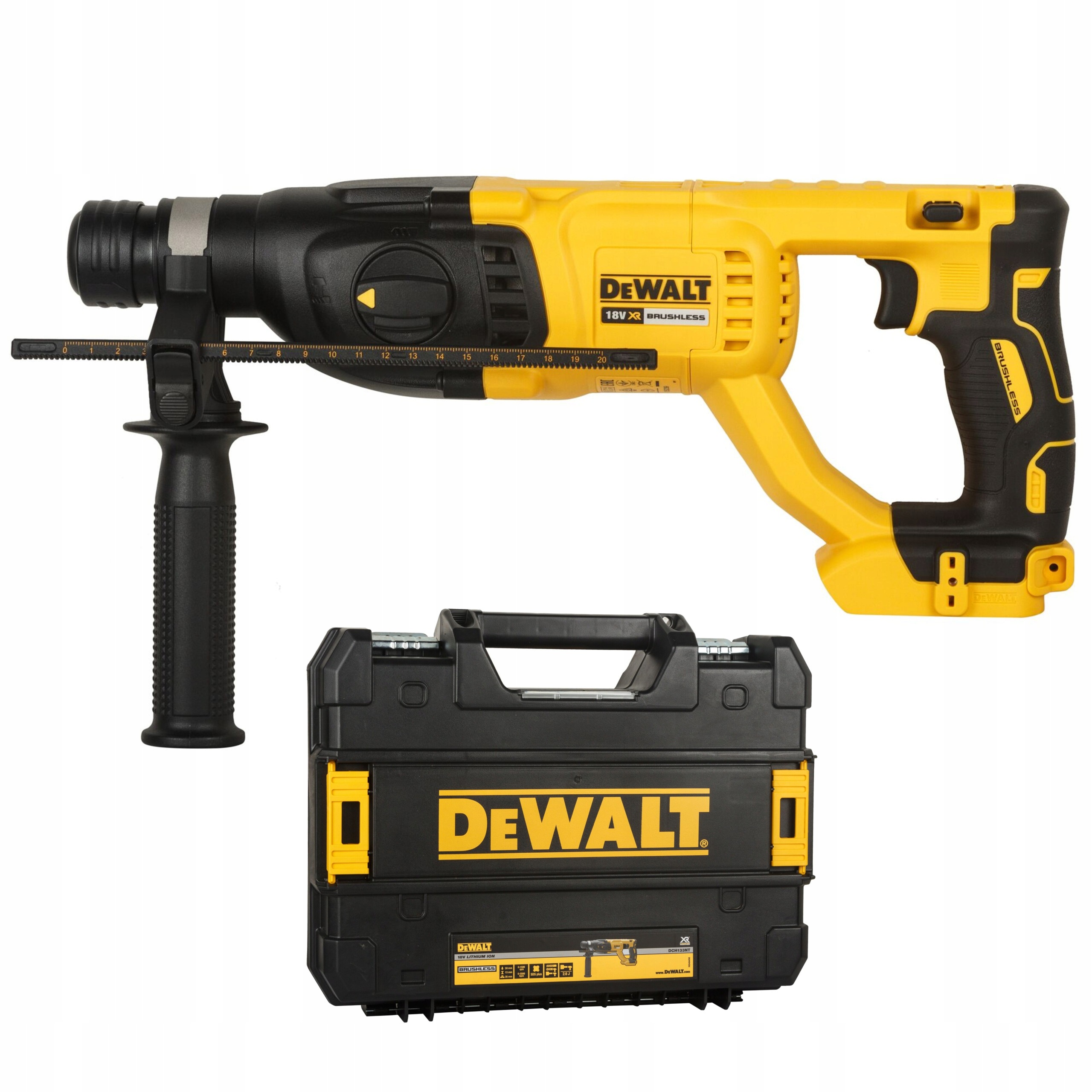 Młotowiertarka Akumulatorowa DeWALT DCH133NT 18V SDS+ 2.6J 3-Funkcyjna | DCH133NT-XJ | 5035048664568