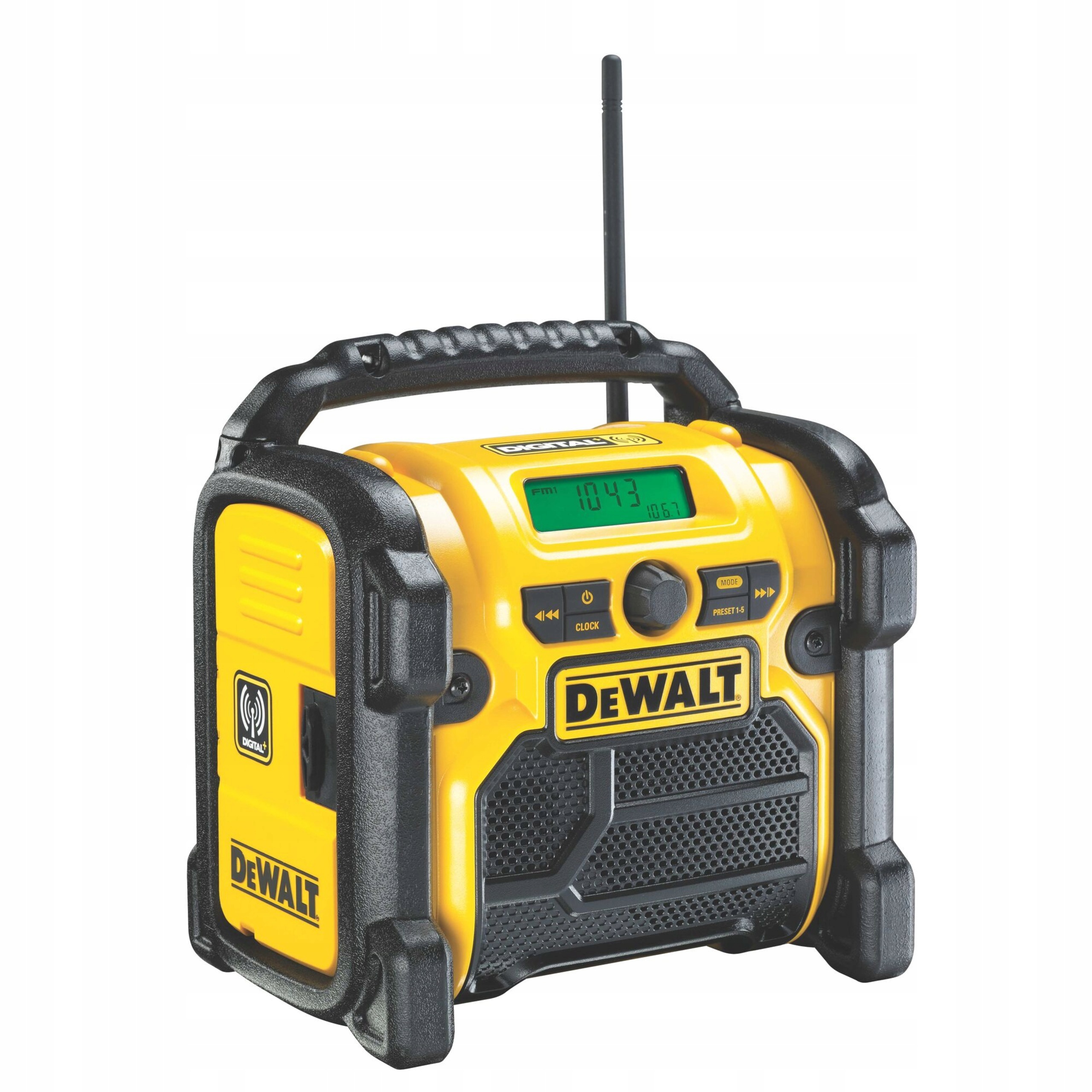 Radio Budowlane DeWALT DCR020-QW DAB+ FM 230V 12V 18V 54V AUX USB | DCR020-QW | 5035048459256