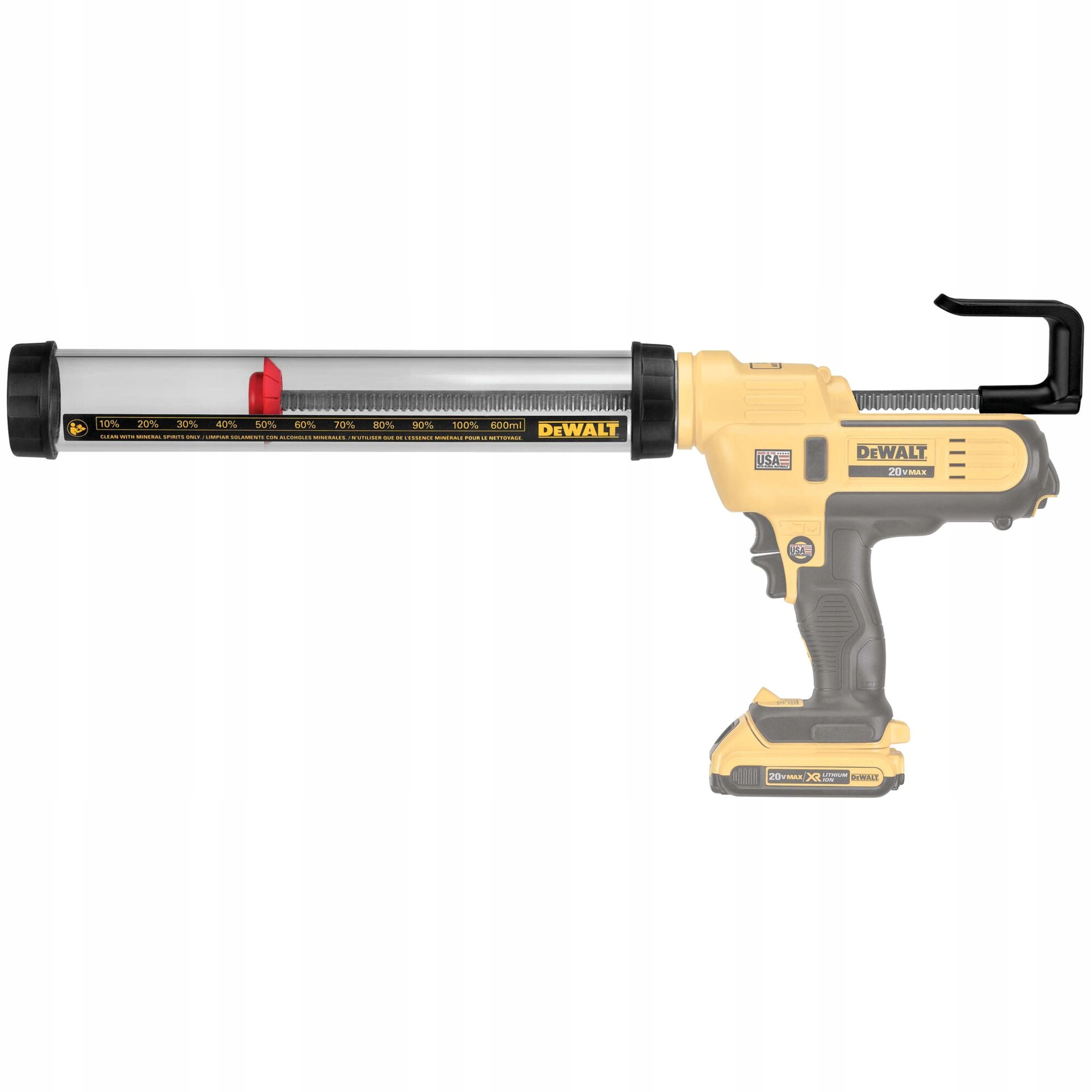 Przezroczysta Tuba do Pistoletu Silikonu 600ml DeWALT DCE5801 DCE560 DCE571 | DCE5801-XJ | 5035048642214