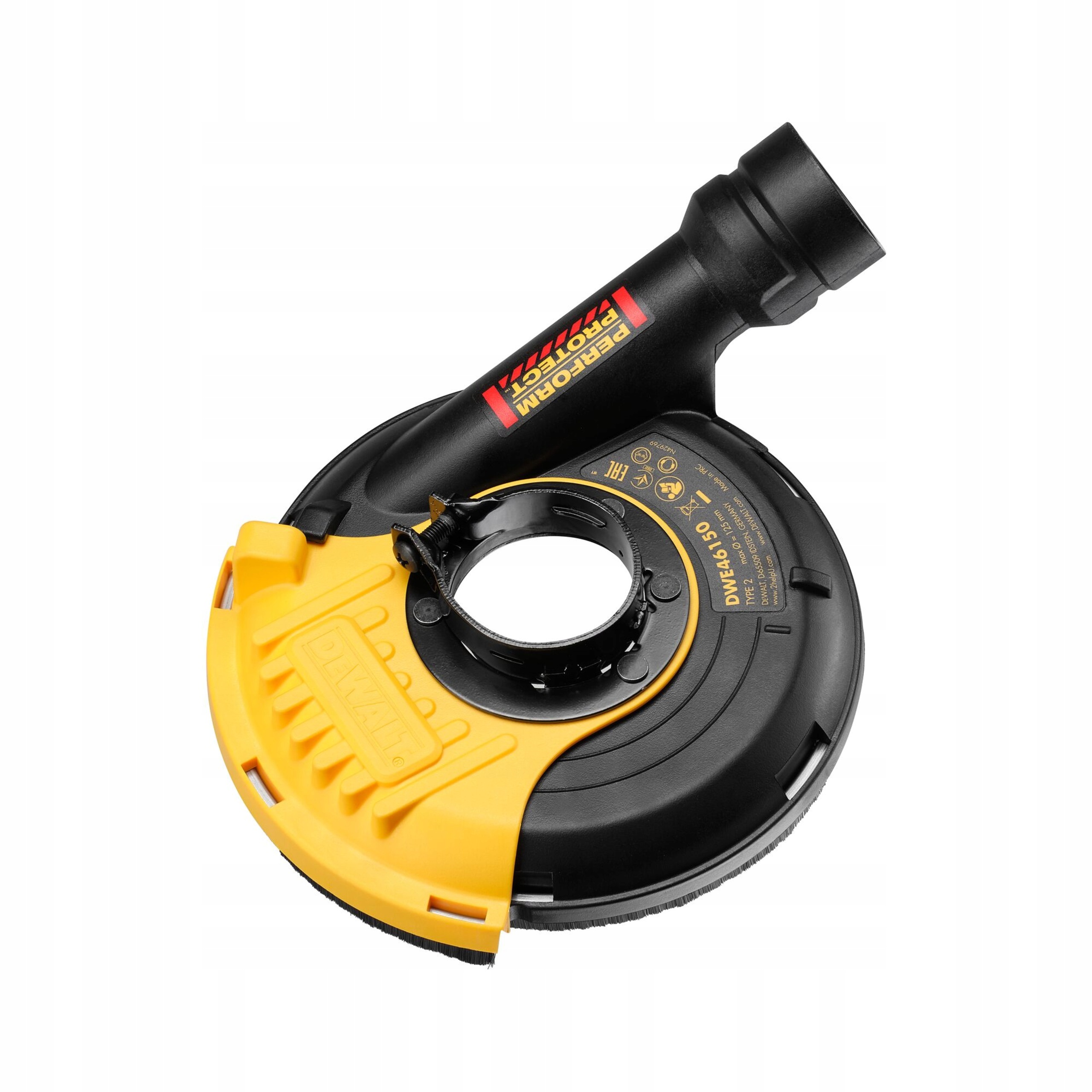 Osłona Z Odsysaniem Do Szlifowania DeWALT DWE46150 115 125mm AIRLOCK -XJ | DWE46150-XJ | 5035048352953