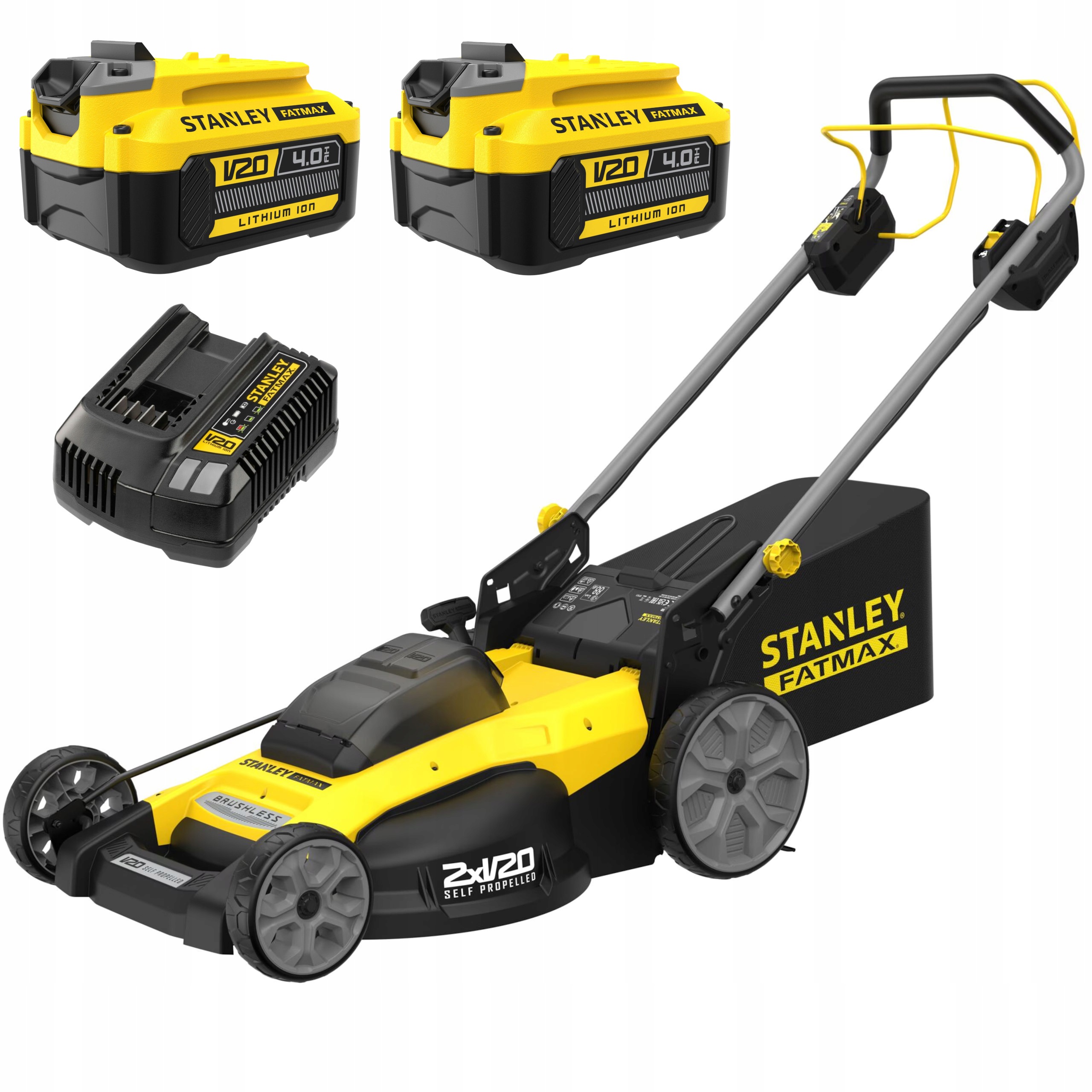Kosiarka Akumulatorowa z Napędem STANLEY FATMAX SFMCMWS251M V20 51cm 2x4Ah | SFMCMWS251M-QW | 5035048750643