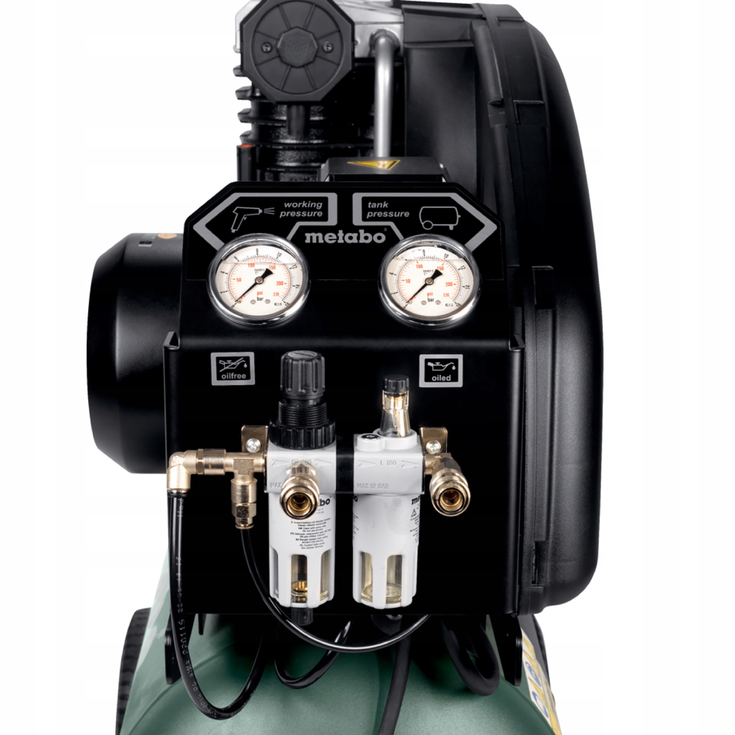 Kompresor Olejowy Metabo Mega 400-50 W 10 bar 50L Wbudowany Filtroreduktor | 601536000 | 4007430244451