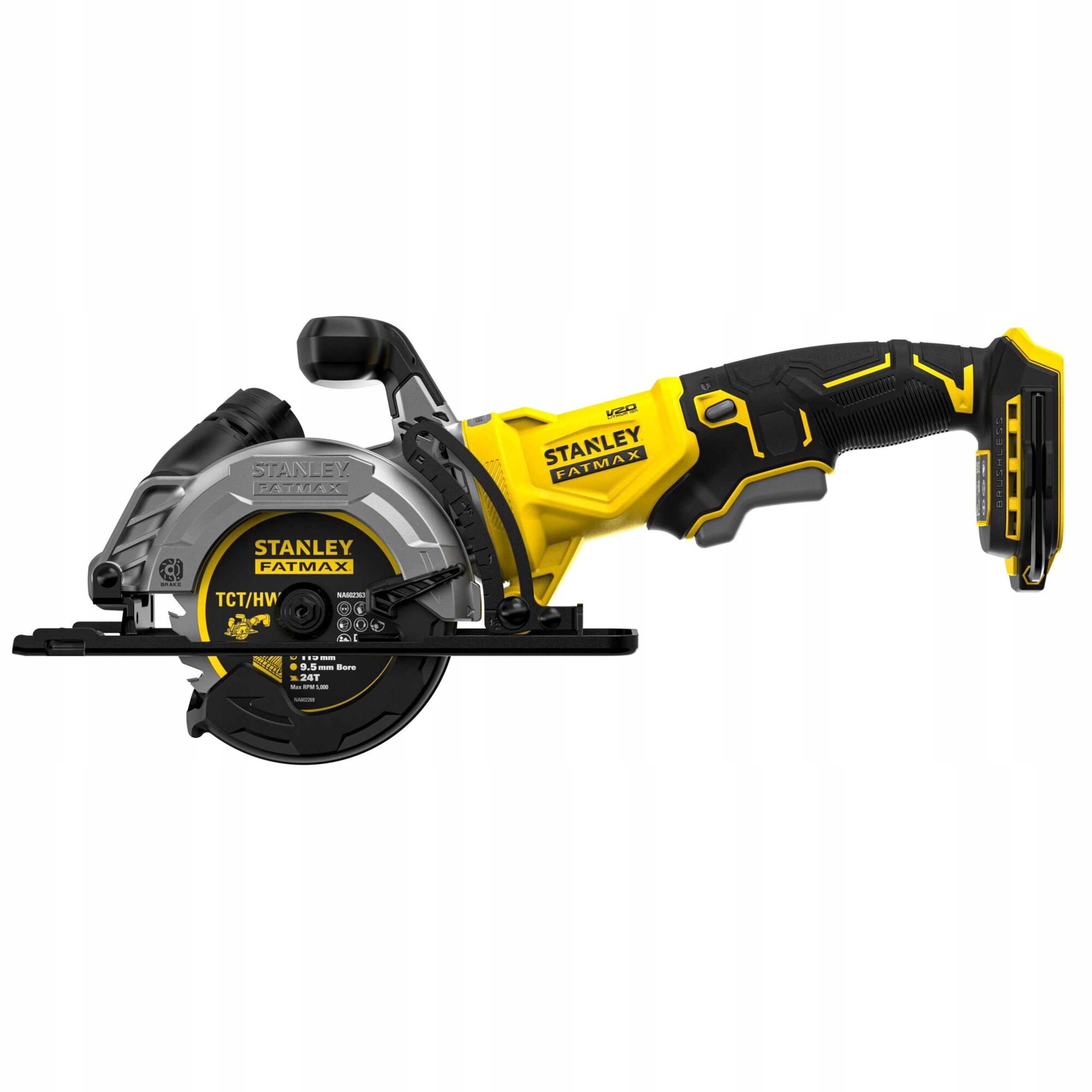 Mini Piła Pilarka Tarczowa STANLEY FATMAX SFMCS515B V20 115mm Akumulatorowa | SFMCS515B-XJ | 5035048839843