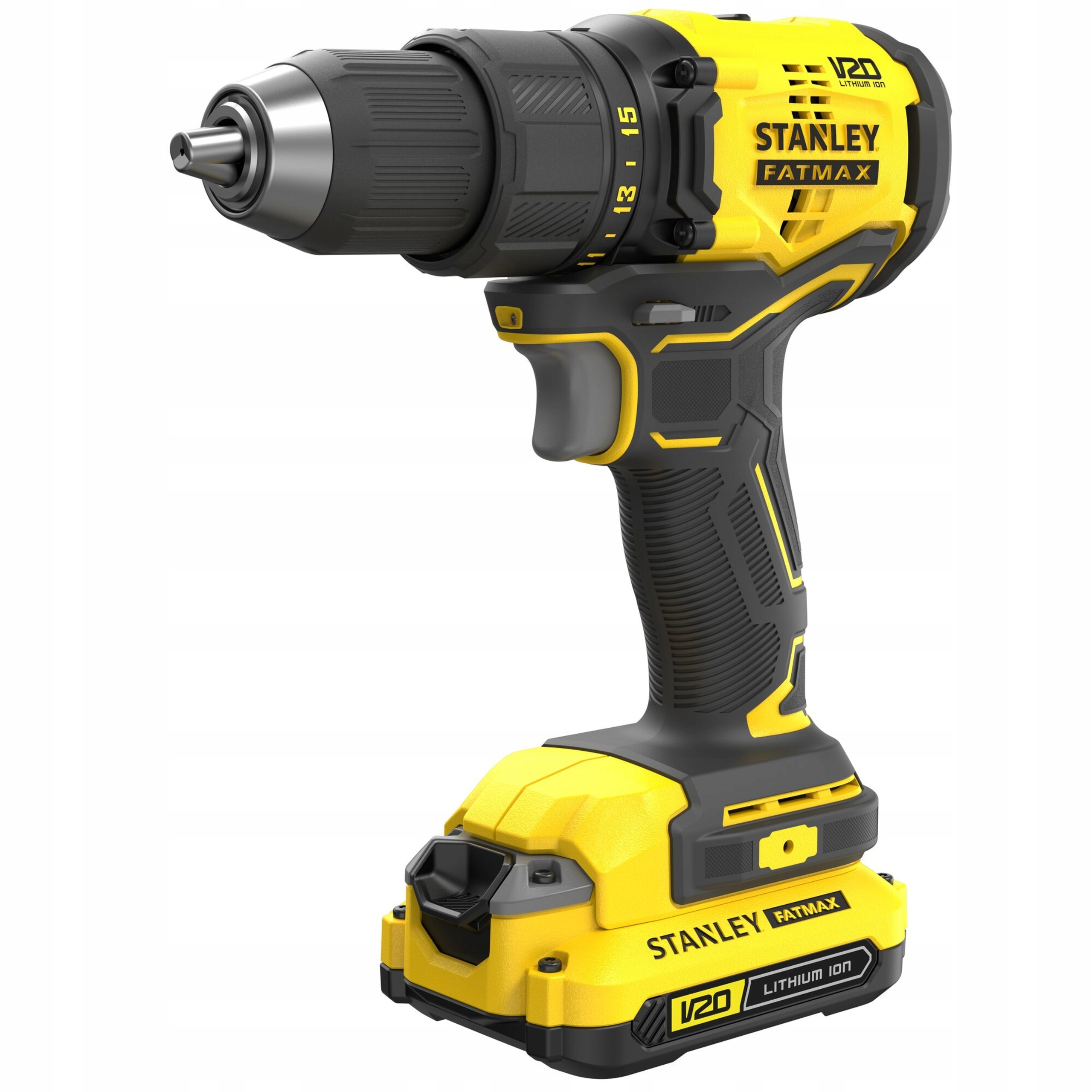 Wiertarko-Wkrętarka STANLEY FATMAX SFMCD710D2K V20 60Nm 2x2Ah 18V Walizka | SFMCD710D2K-QW | 5035048735121